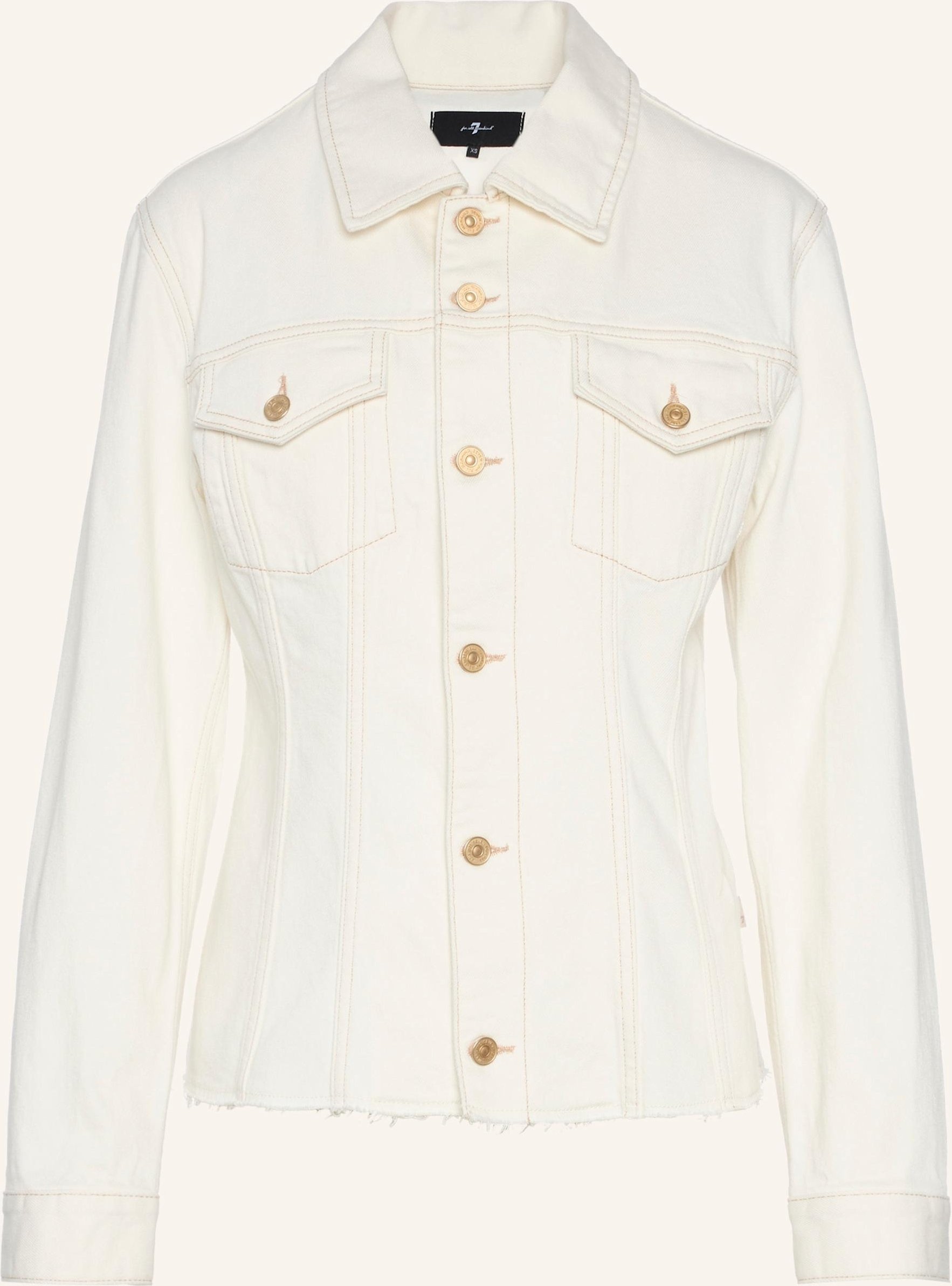7 For All Mankind Cinched Jacket weiss