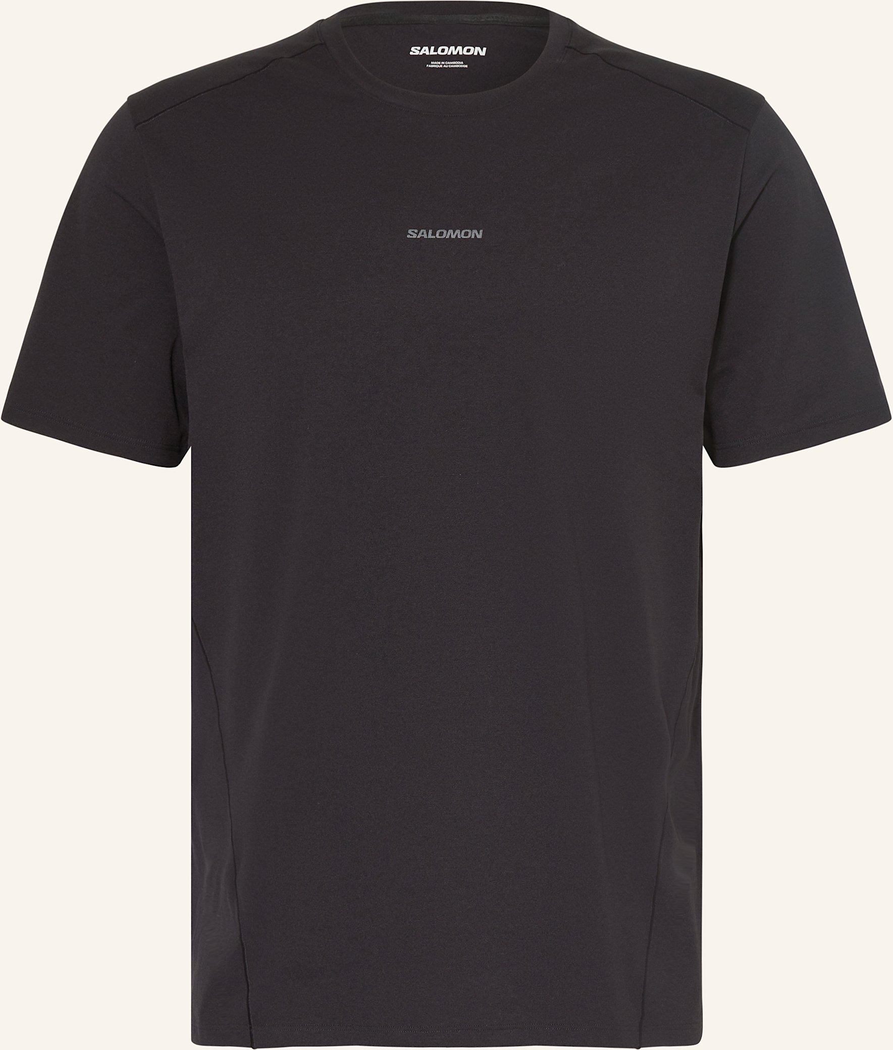 Salomon T-Shirt Trackline schwarz