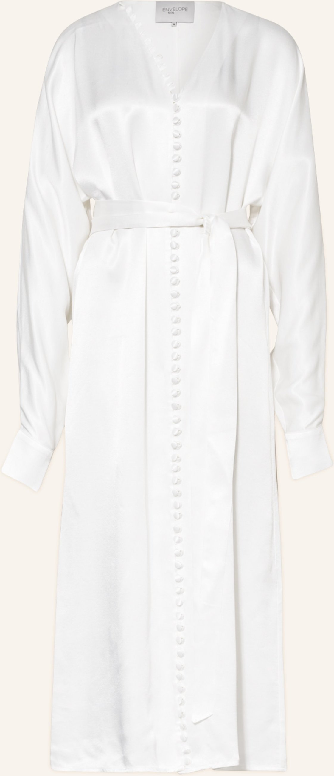 Envelope 1976 Seidenkleid Cannes weiss
