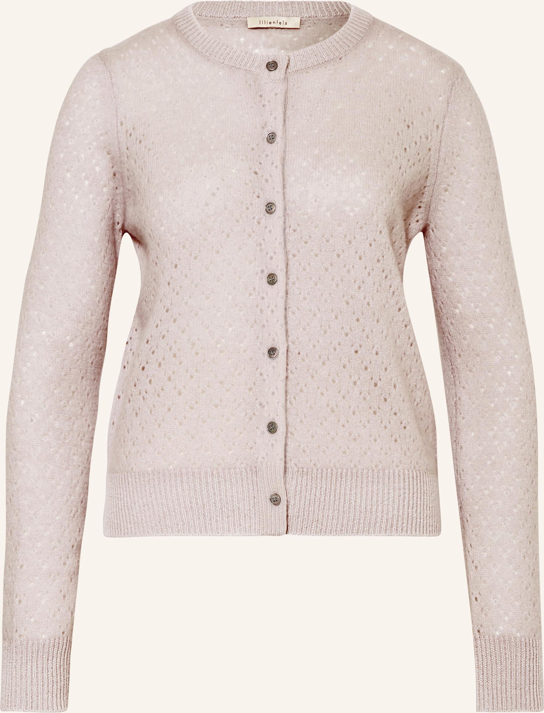 Lilienfels Strickjacke Aus Cashmere grau