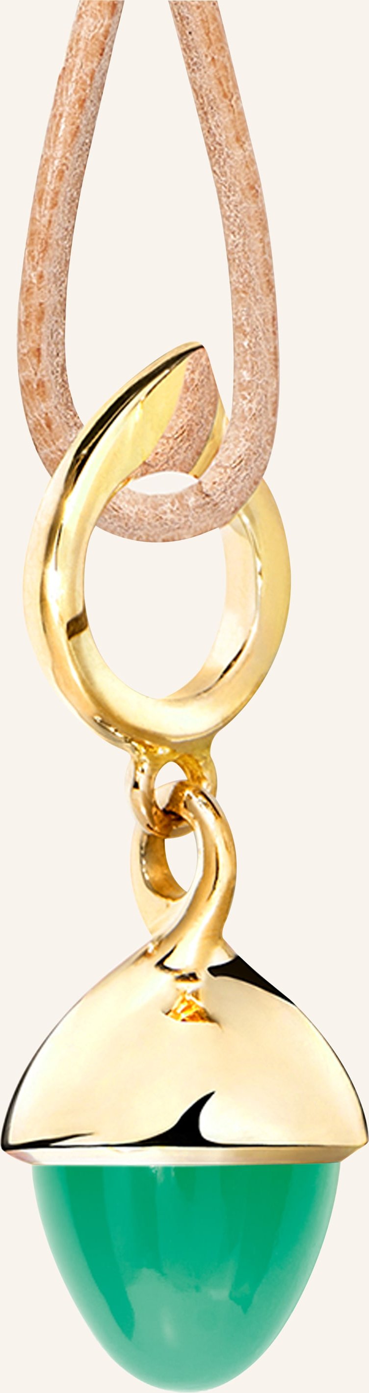 Tamara Comolli Anhänger Pendant Mikado Flamenco Chrysoprase 18k Gelbgold gold