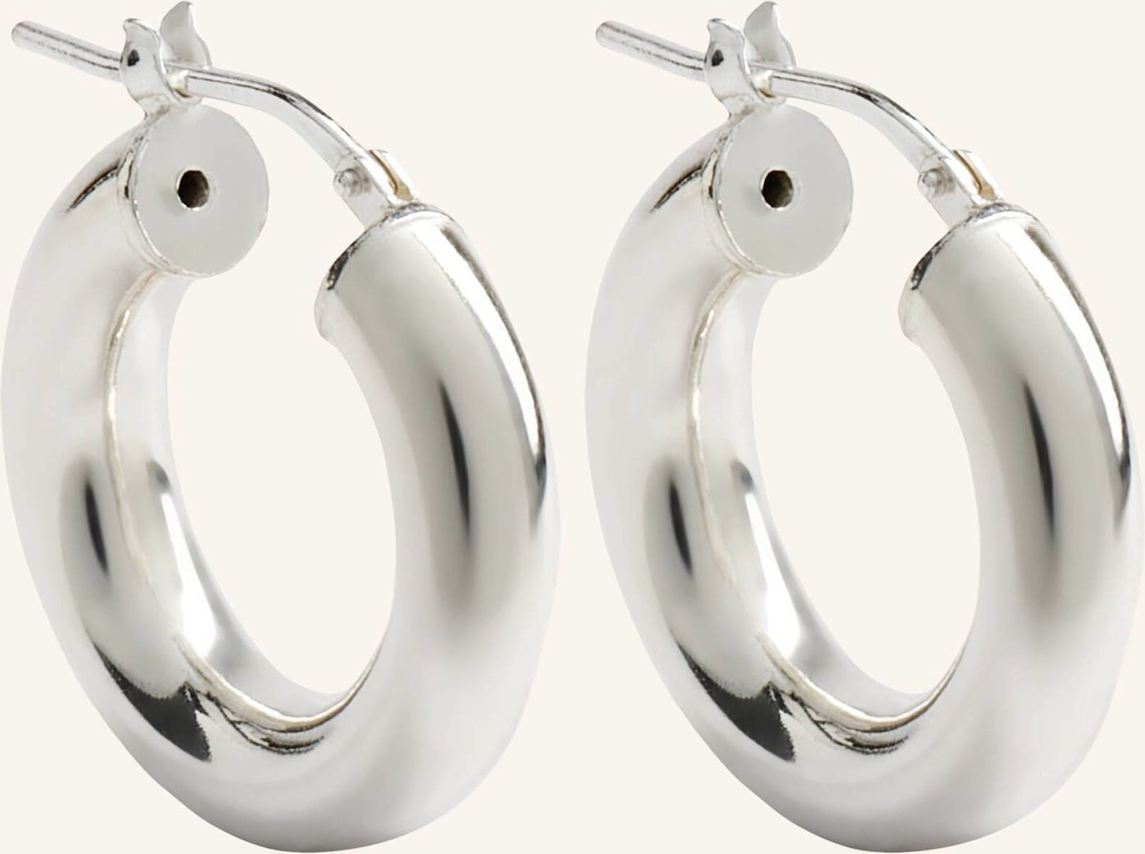 Pompidou Creolen Small By Glambou silber