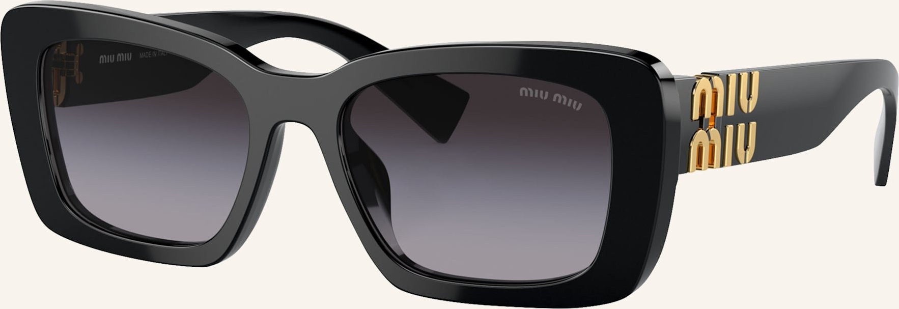 Thumbnail - Miu Miu Sonnenbrille Mu 07ys schwarz