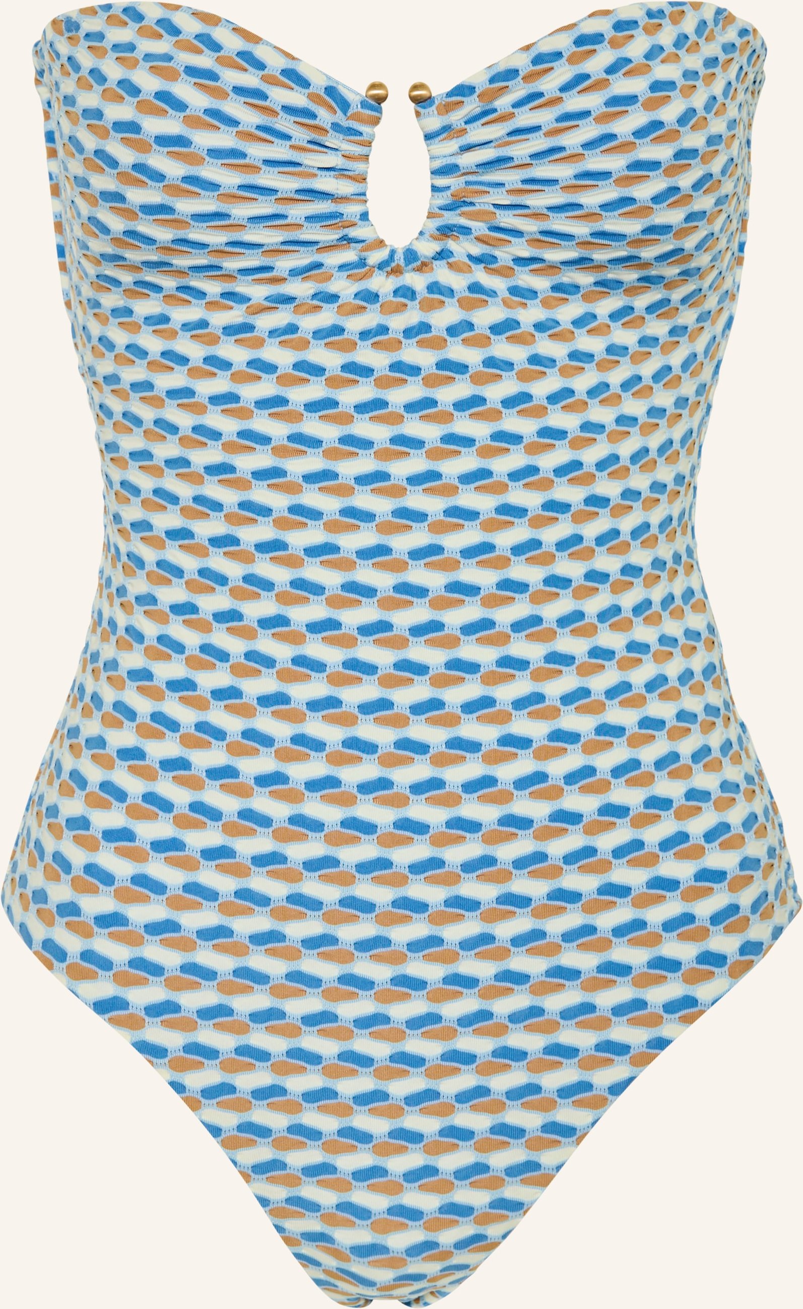 Seafolly Bandeau-Badeanzug Mala blau