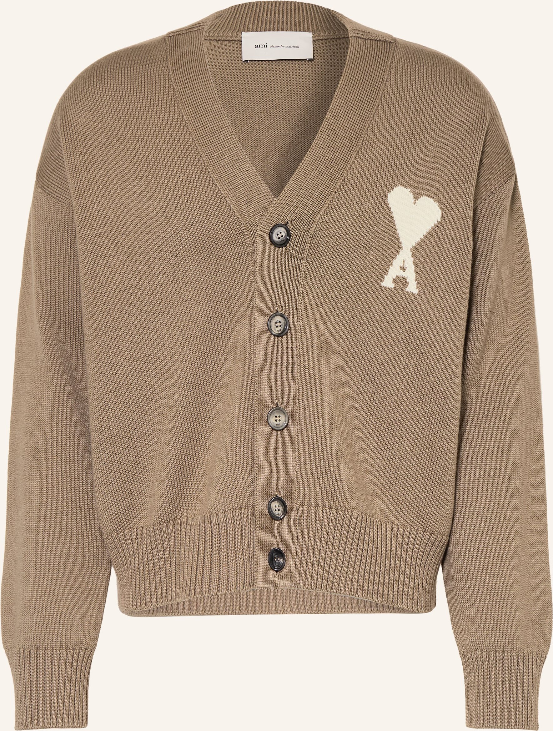 Ami Paris Strickjacke beige