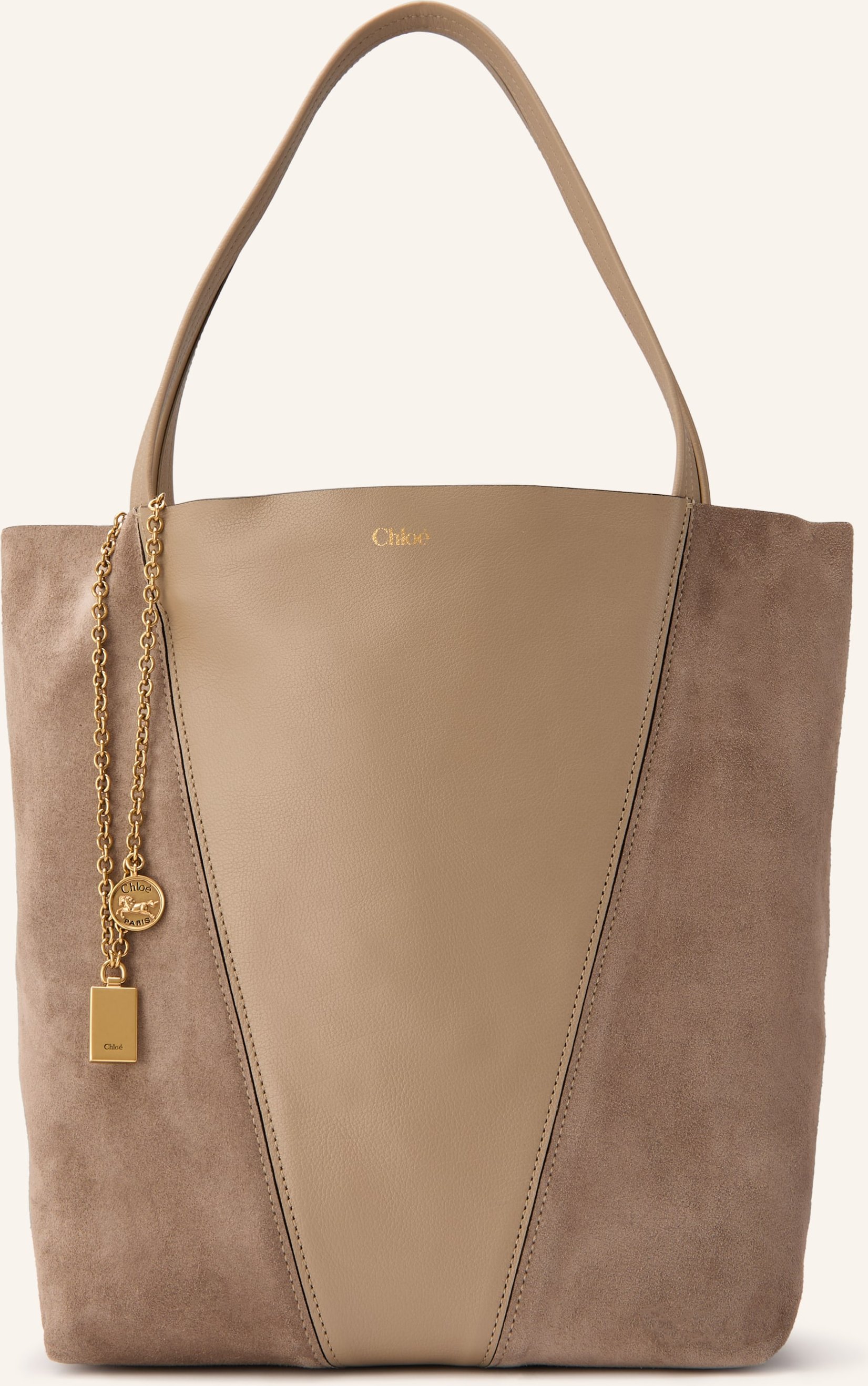 Chloé Schultertasche Spin braun