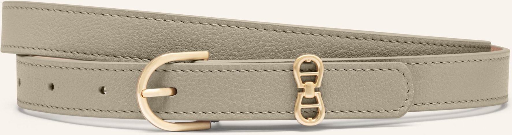 Aigner Ledergürtel Logo beige