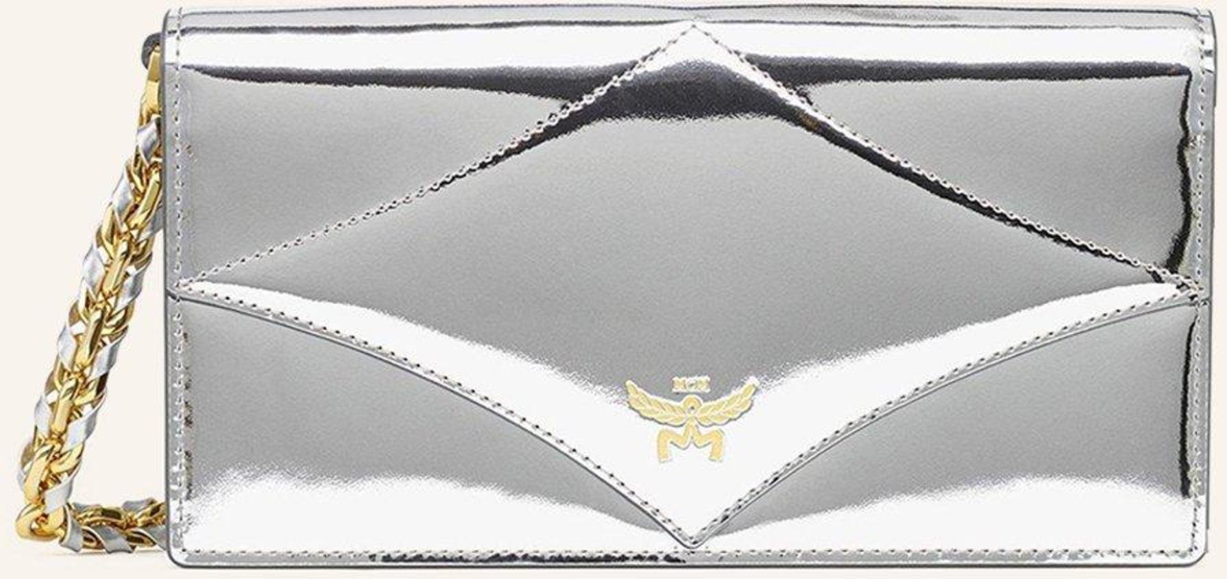 Mcm Geldbörse Zum Umhängen silber