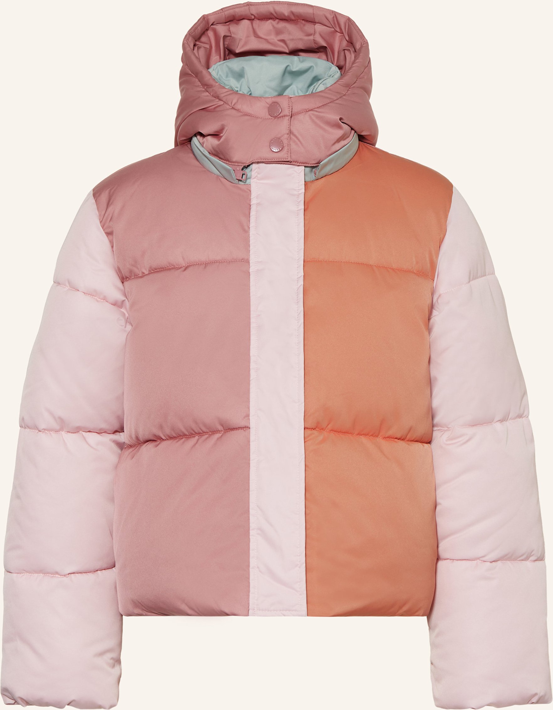 Stella Mccartney Kids Steppjacke Mit Abnehmbarer Kapuze pink