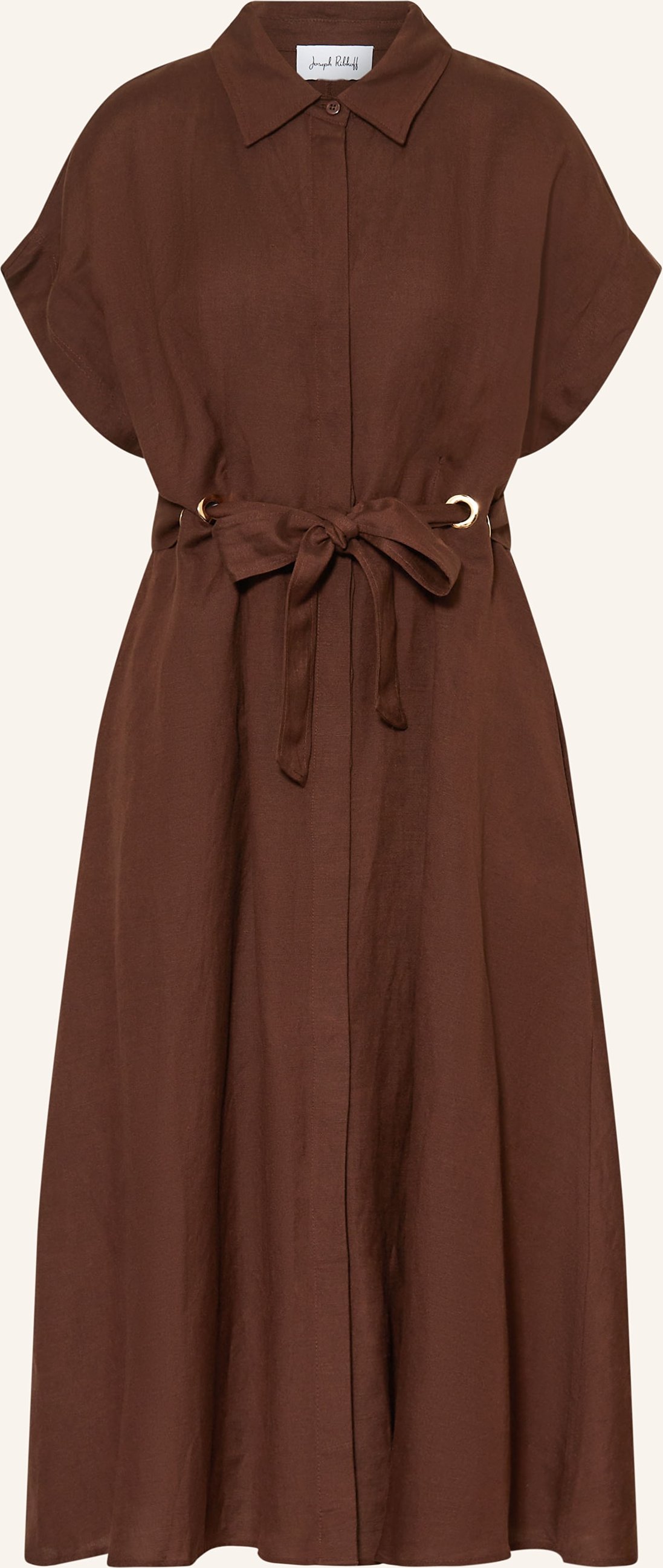 Joseph Ribkoff Hemdblusenkleid Mit Leinen braun