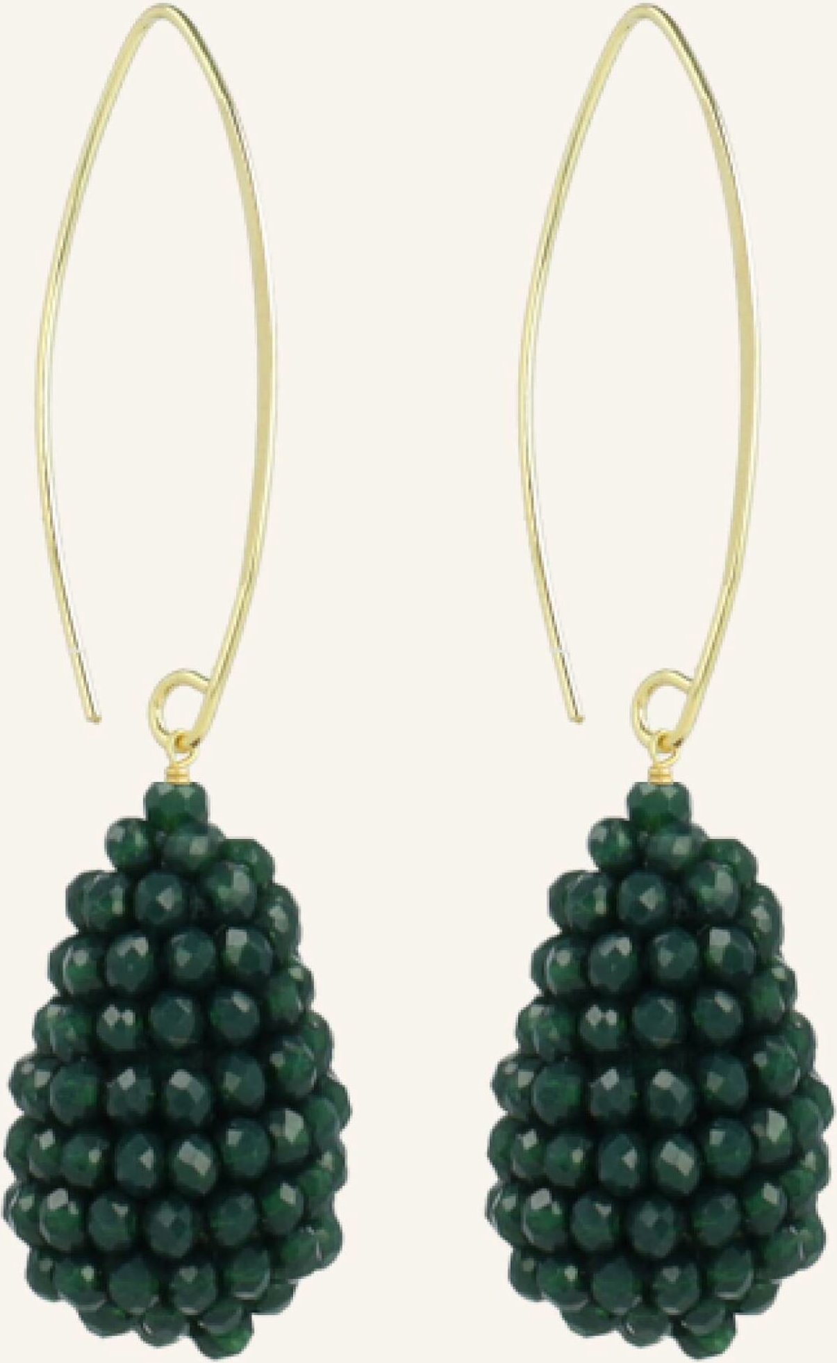 Lott.Gioielli Ohrringe Amy Cone Xs Dark Green By Glambou gold