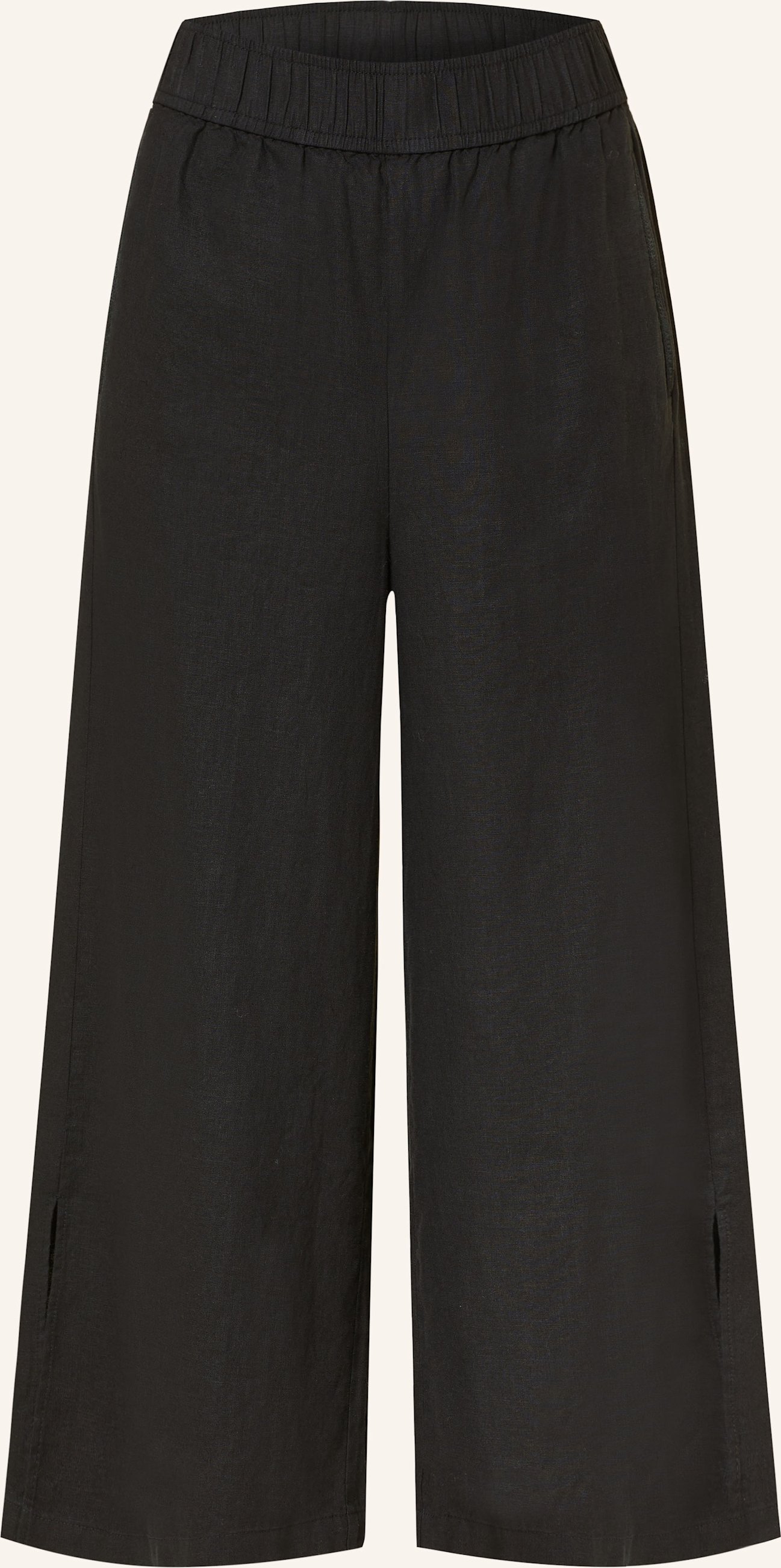 Comma Casual Identity Culotte Mit Leinen schwarz