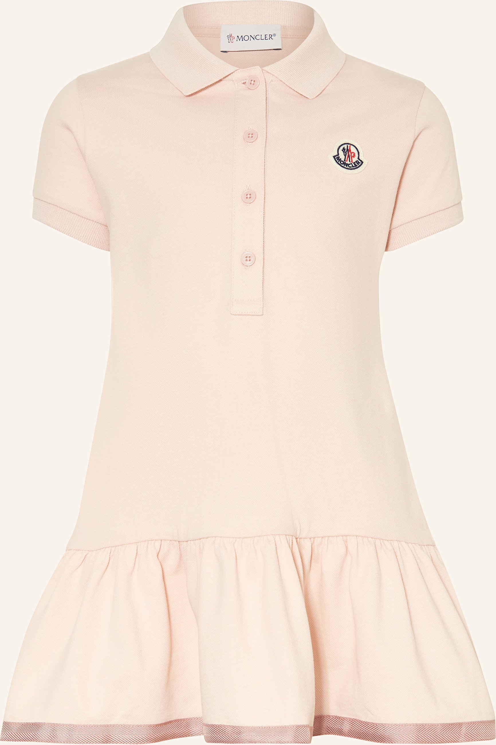 Moncler Enfant Piqué-Polokleid rosa