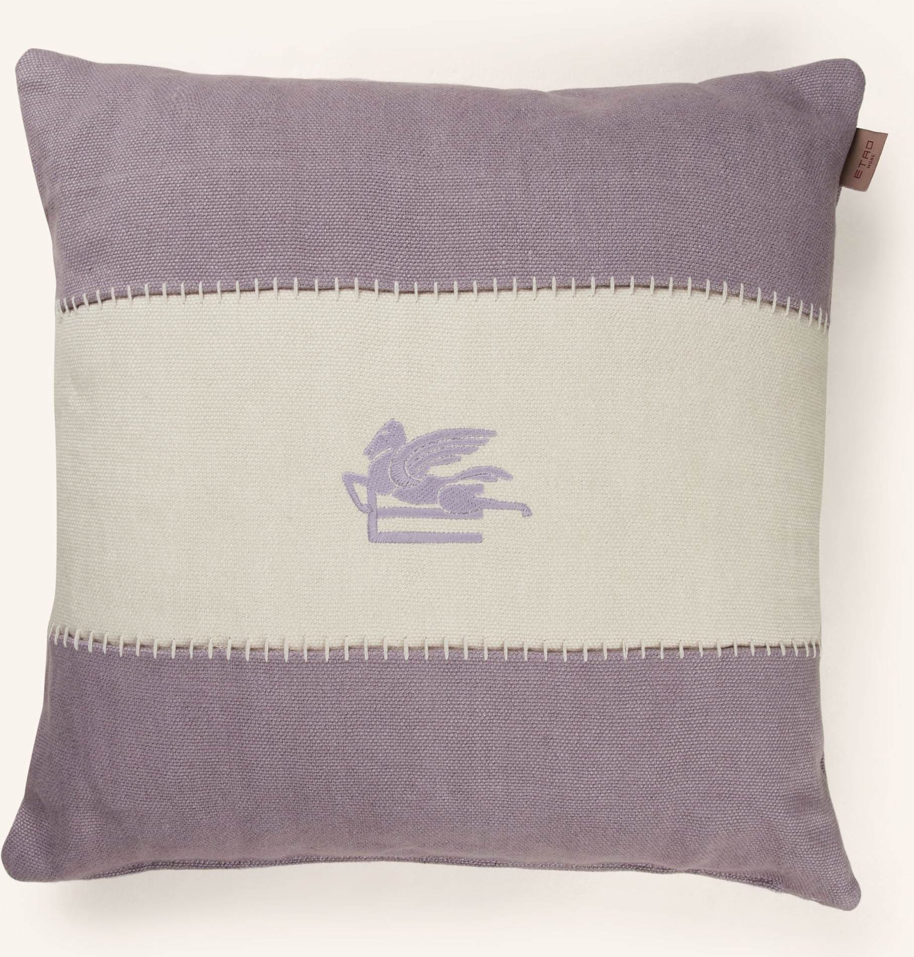 Etro Home Dekokissen Aus Leinen lila