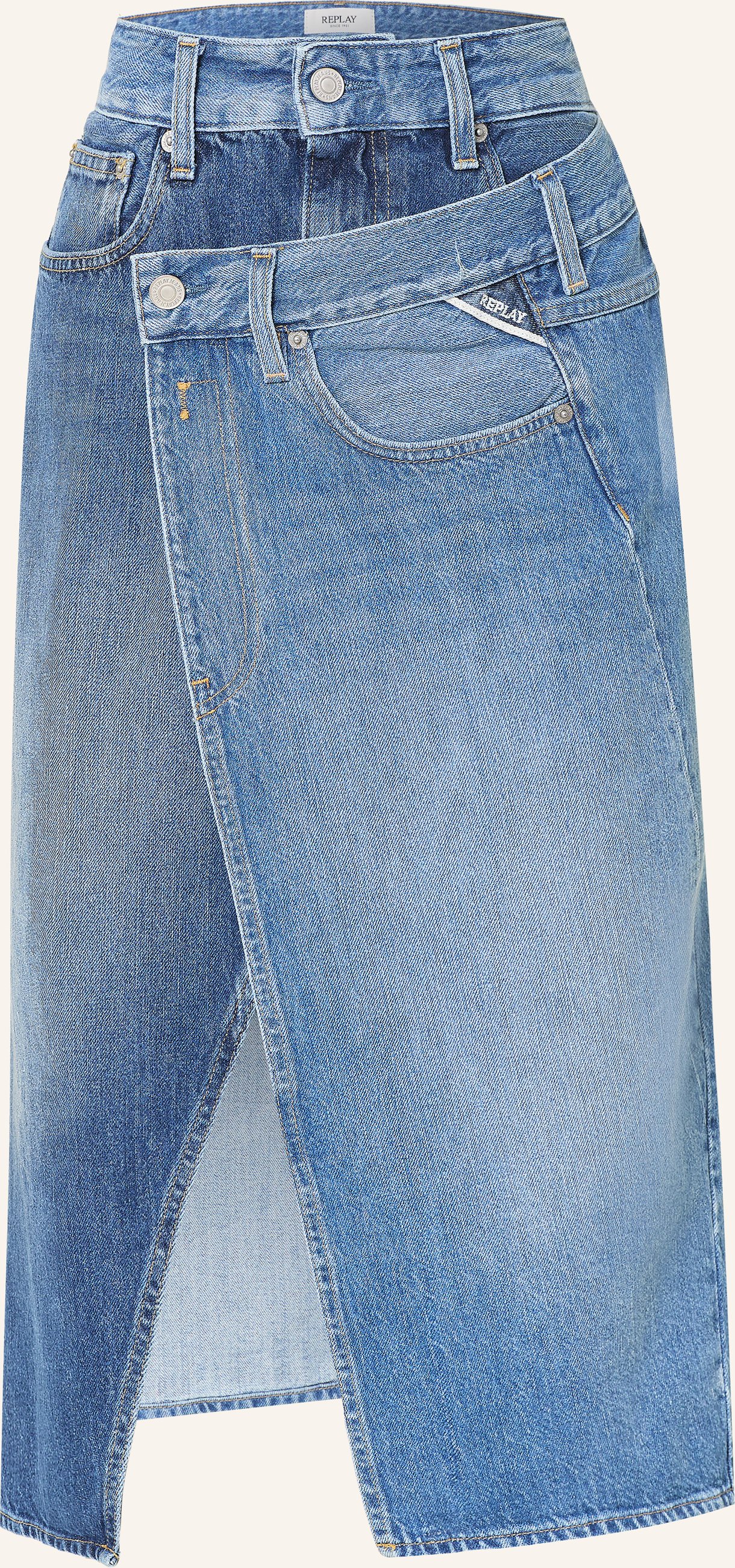 Replay Jeansrock blau