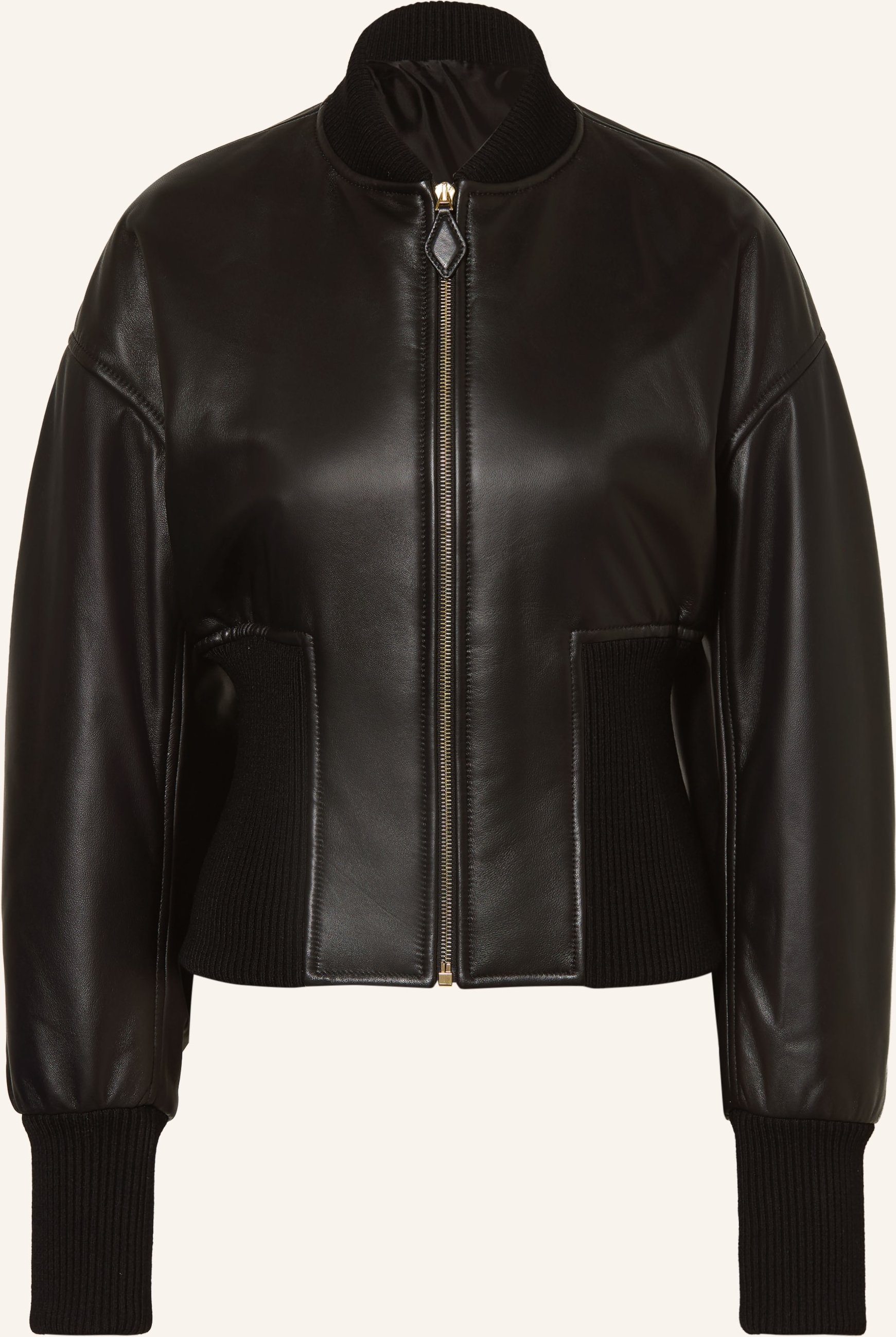 Alaïa Lederblouson schwarz