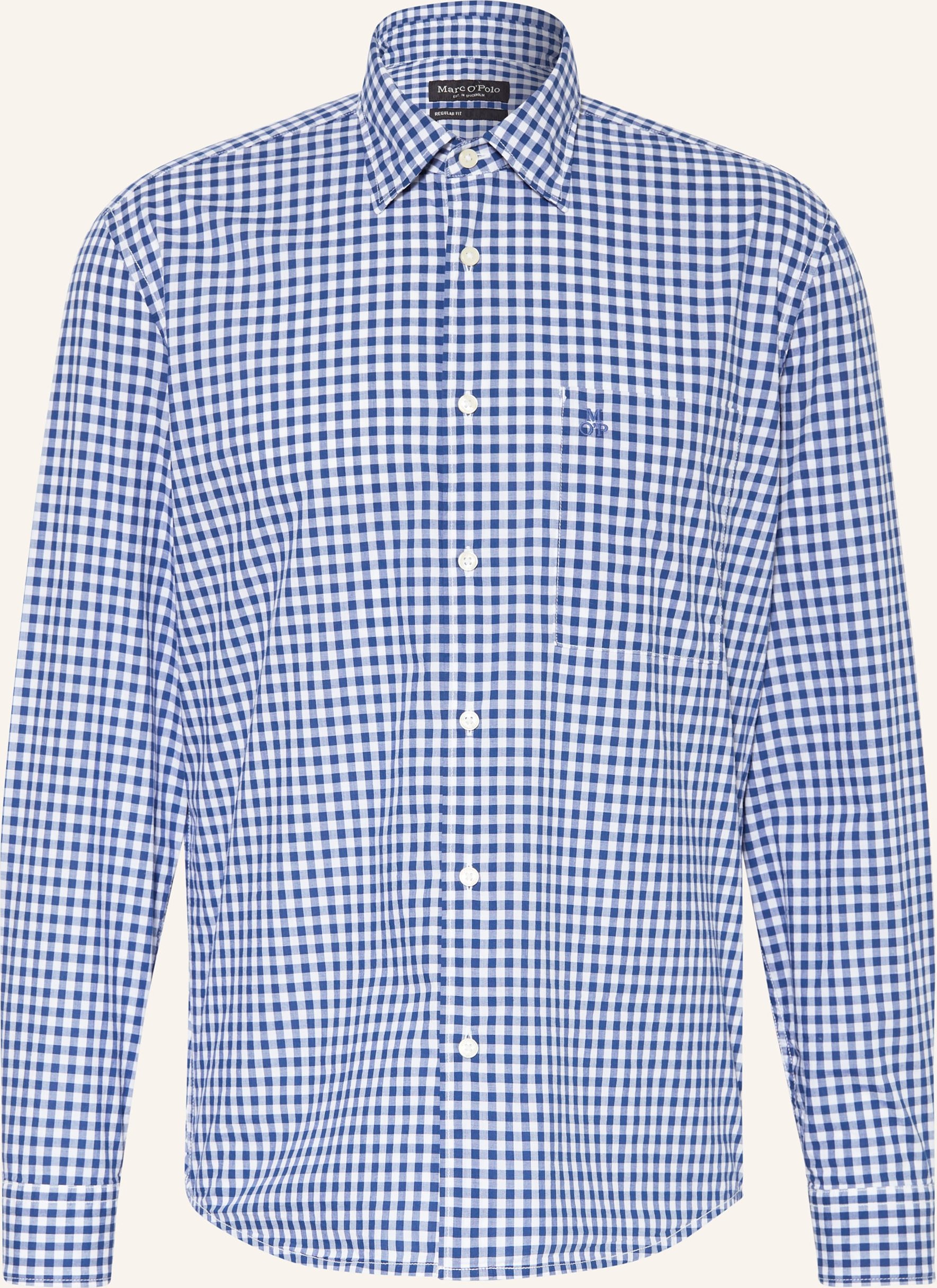 Thumbnail - Marc O'polo Hemd Comfort Fit blau