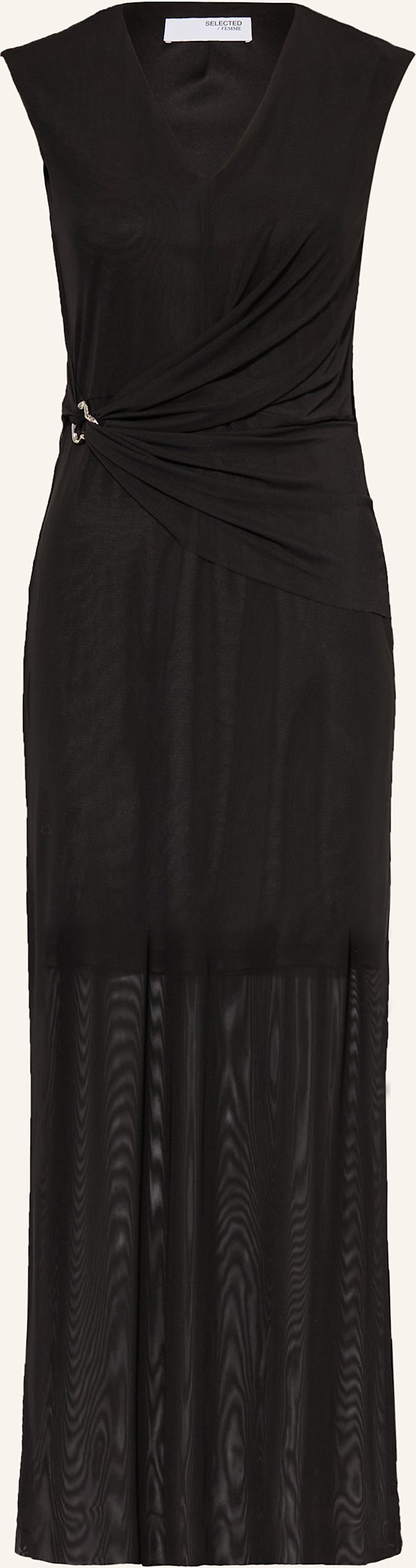 Thumbnail - Selected Femme Mesh-Kleid schwarz