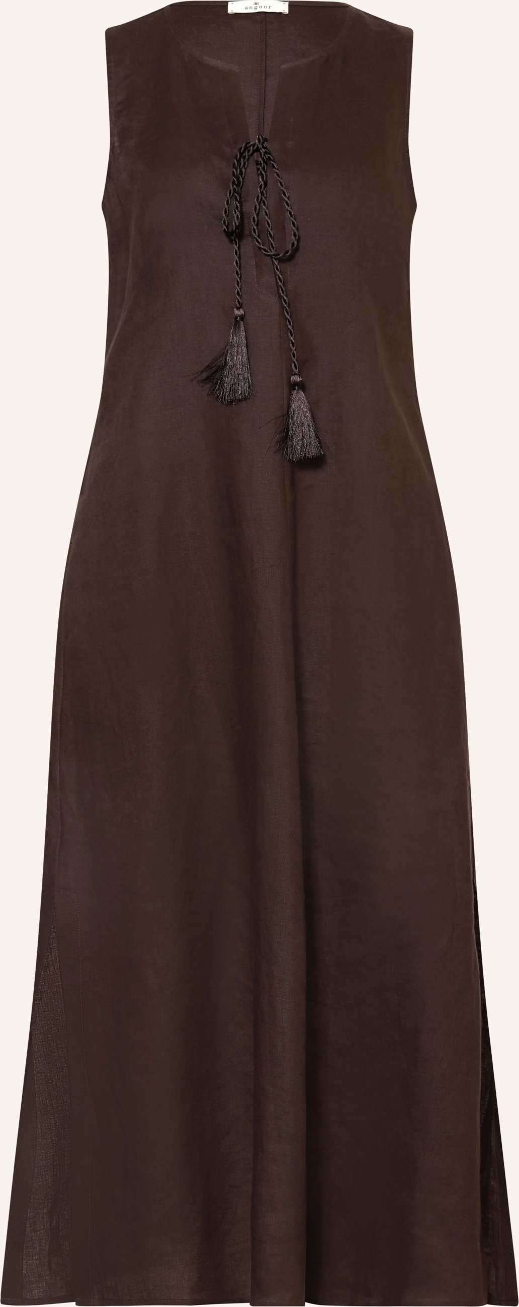 Angoor Leinenkleid Franka braun