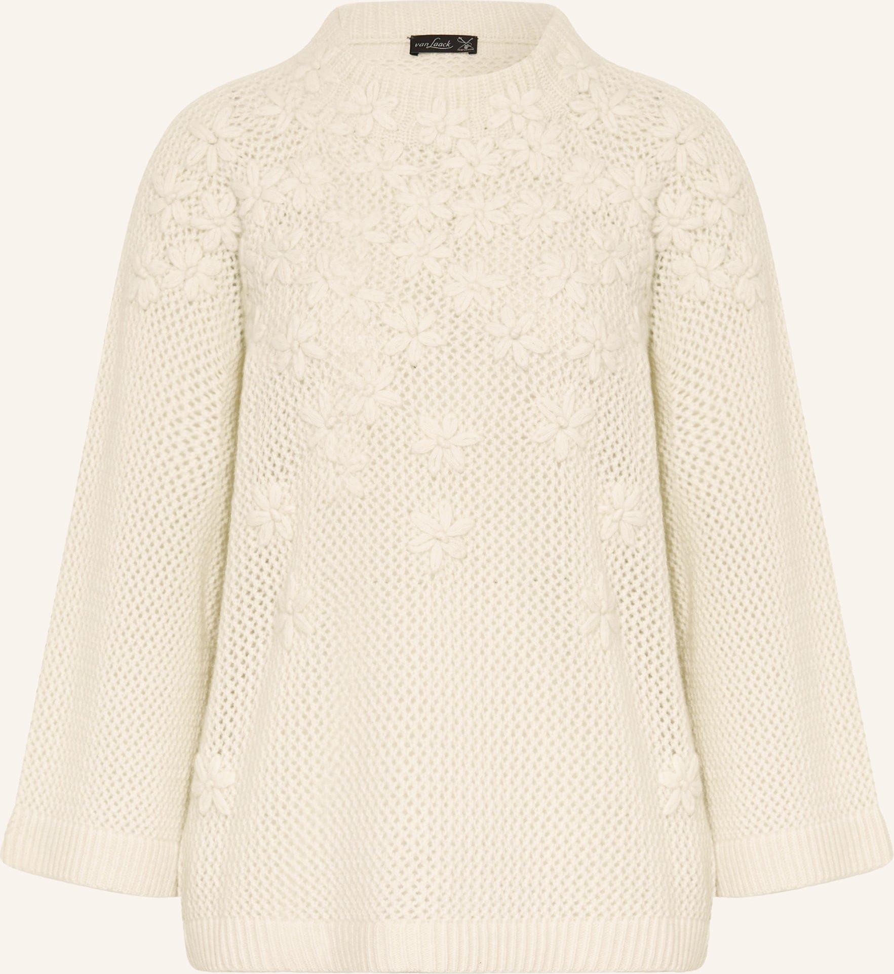 Van Laack Pullover Mit 3/4-Arm weiss