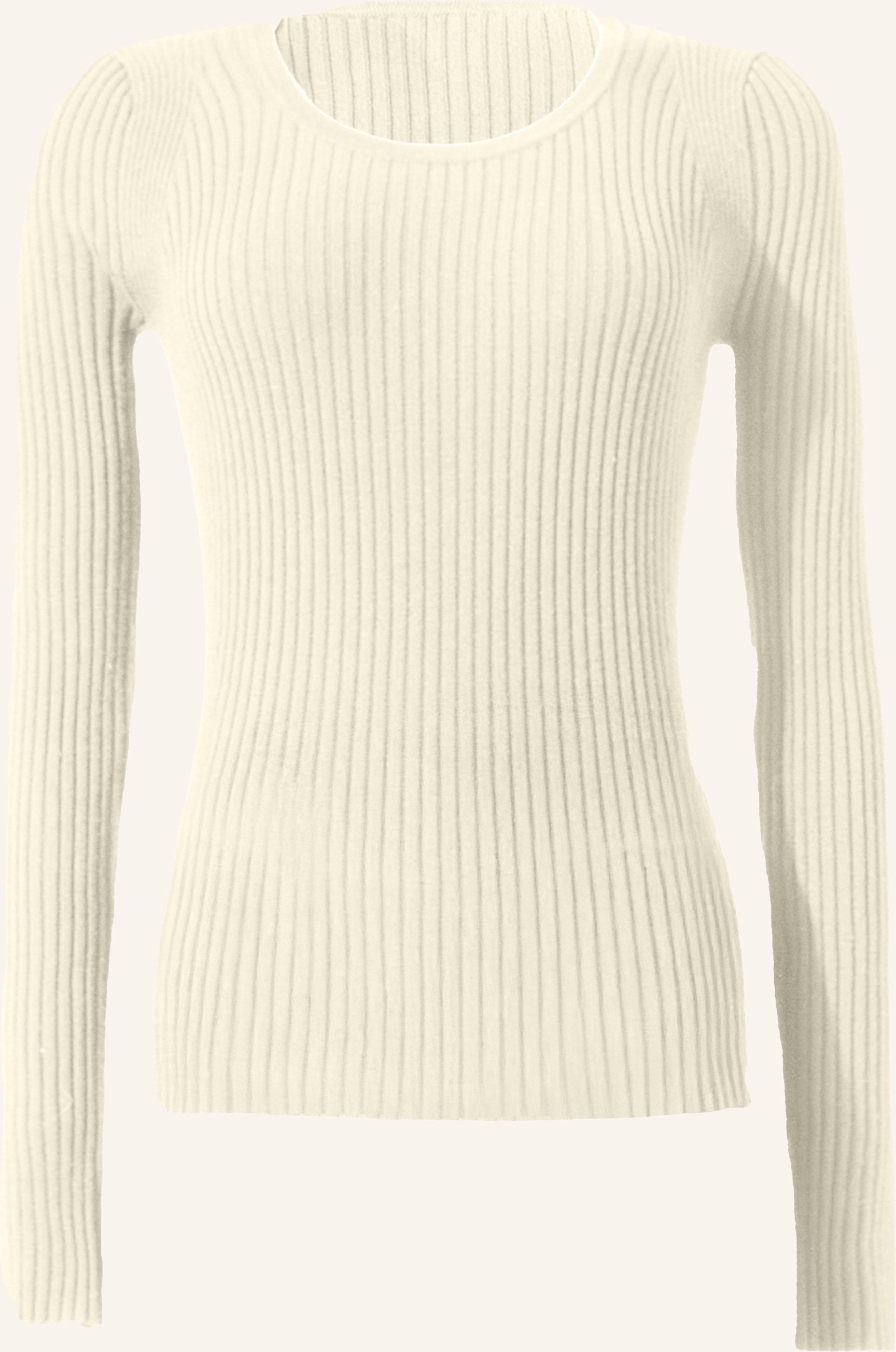 Wolford Pullover Fine Merino Rib Top L. Sleeves weiss