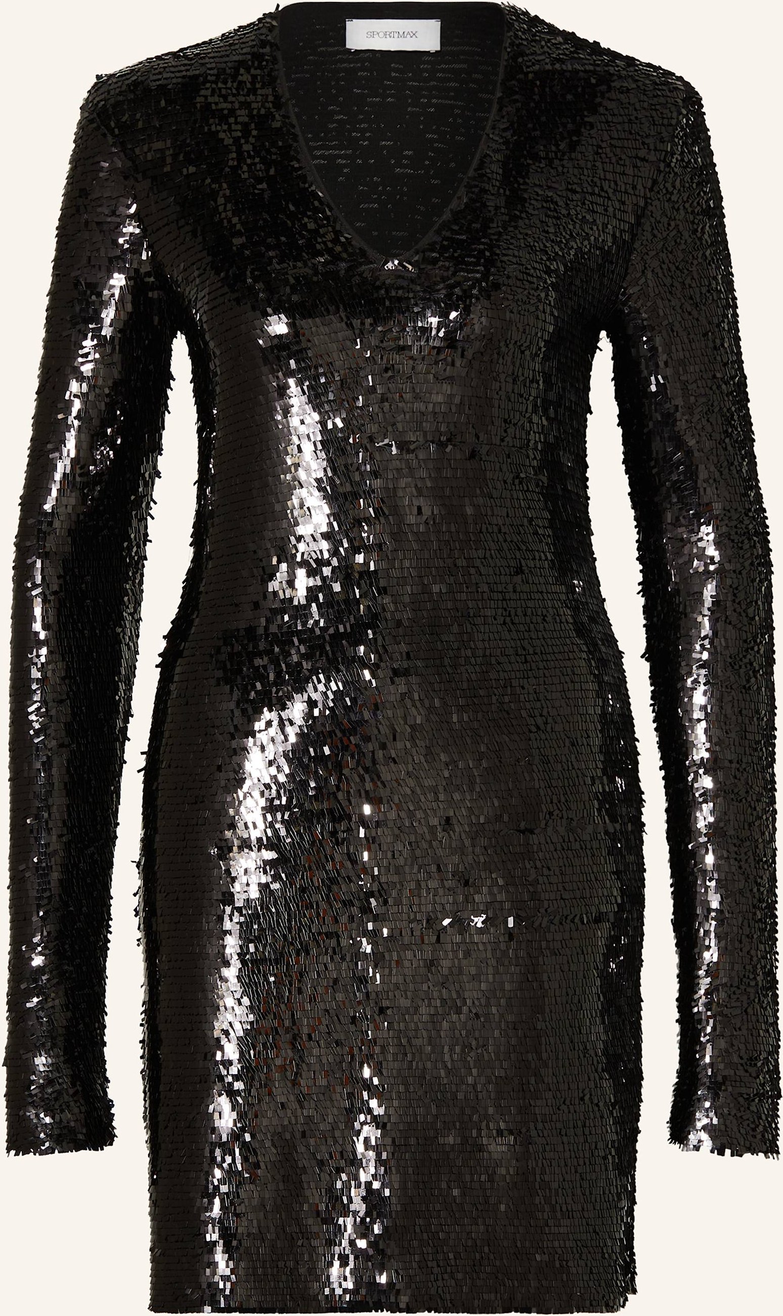 Sportmax Paillettenkleid Pineta schwarz