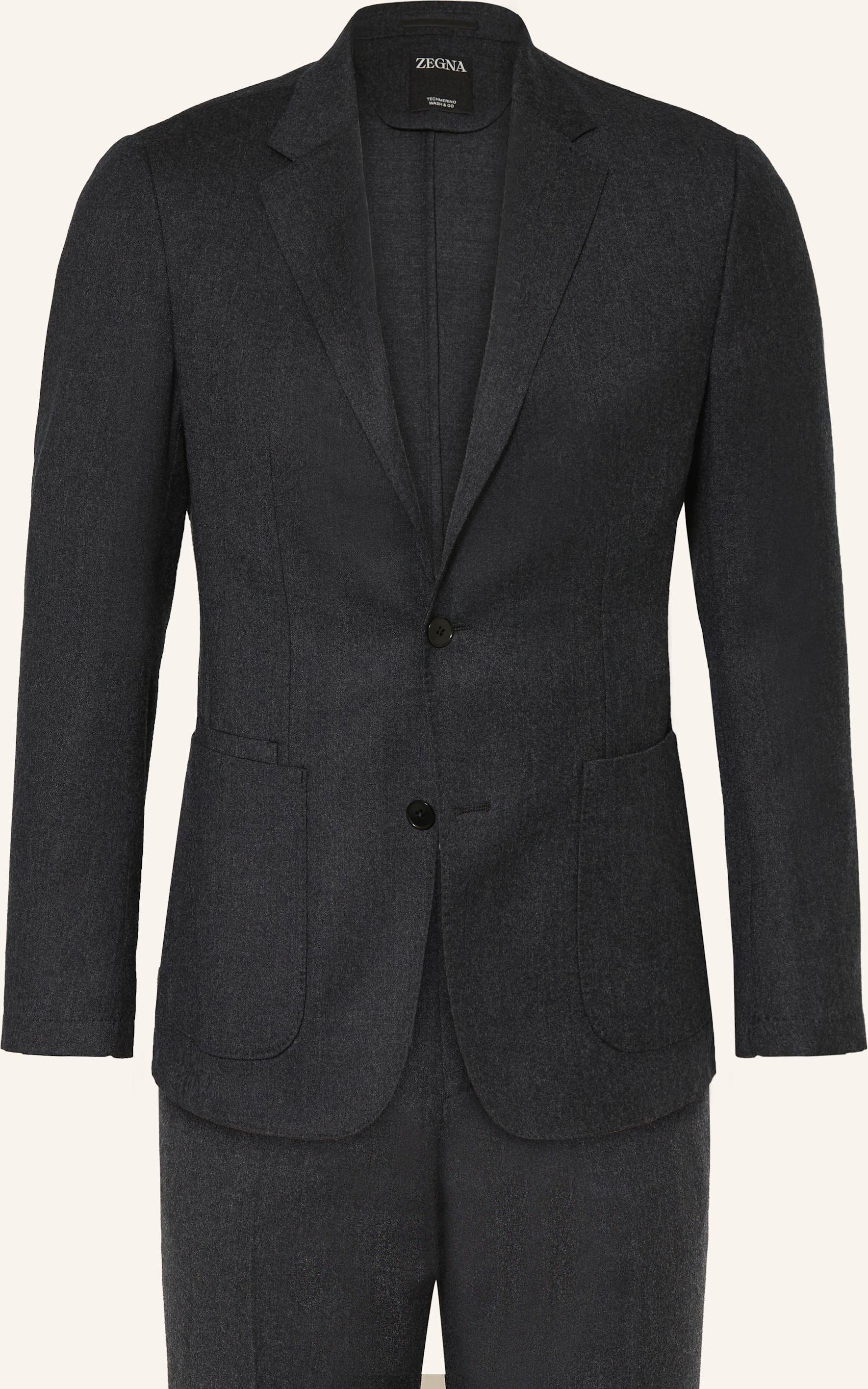 Zegna Anzug Extra Slim Fit grau
