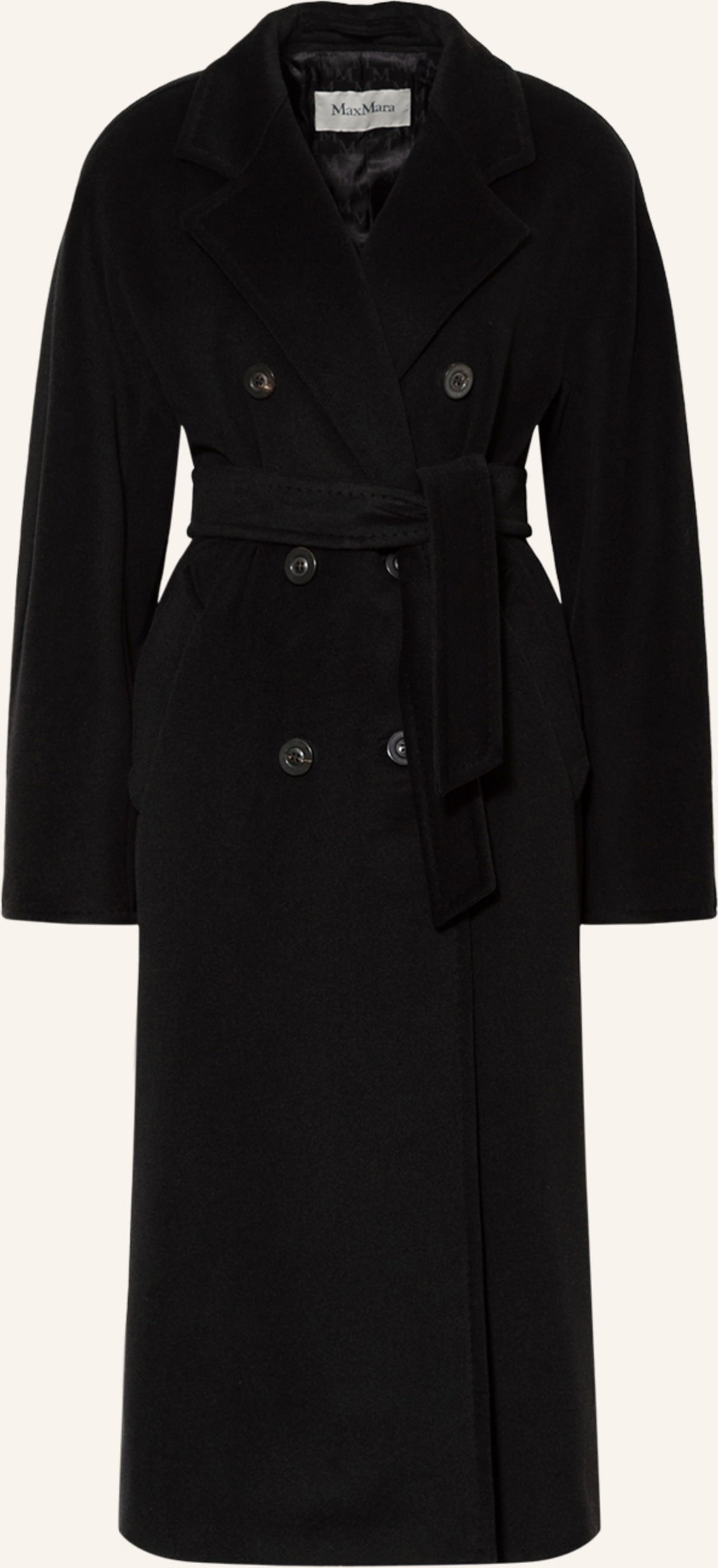 Thumbnail - Max Mara Wollmantel Madame schwarz