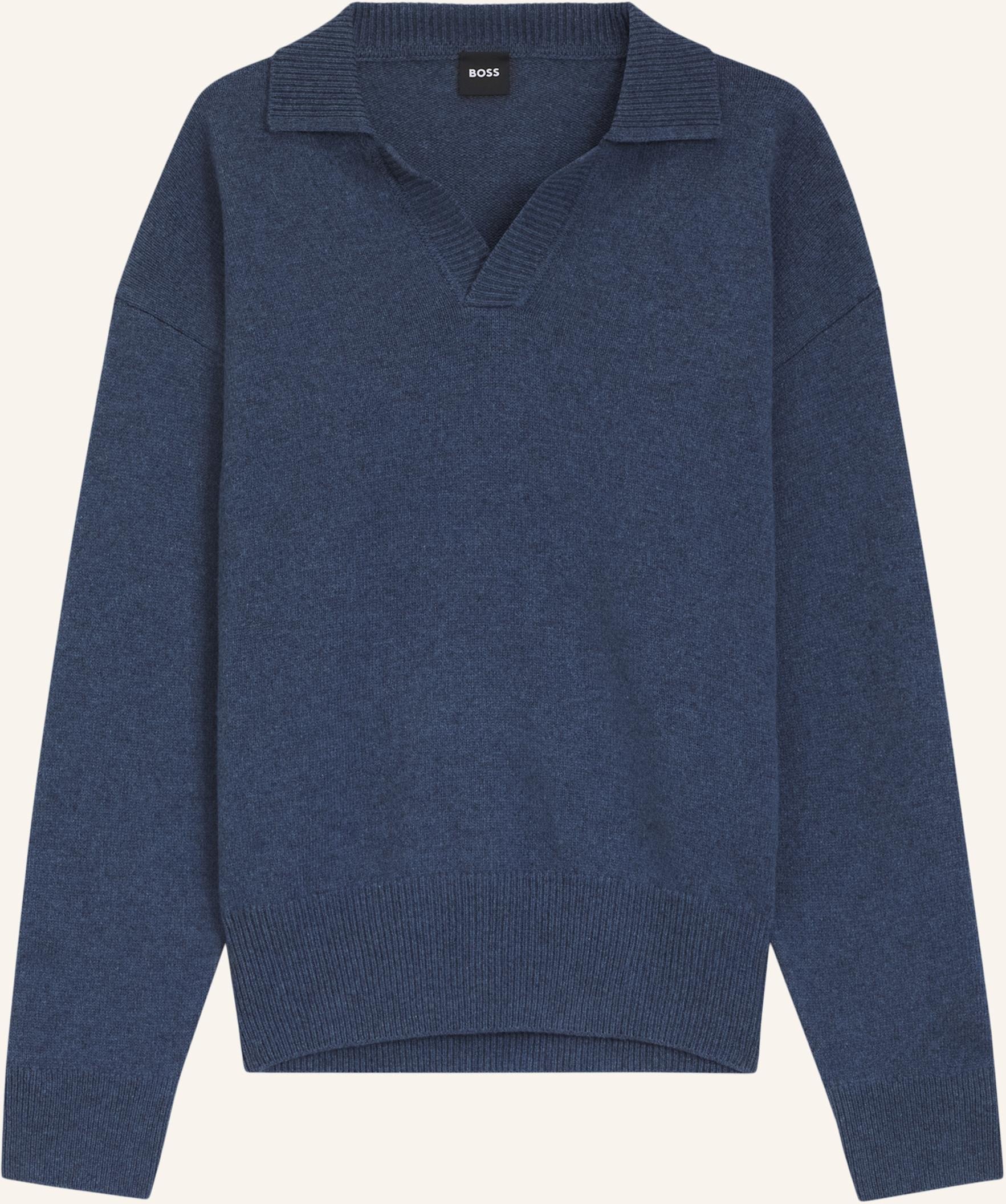 Boss Pullover C-Ucari Regular Fit blau