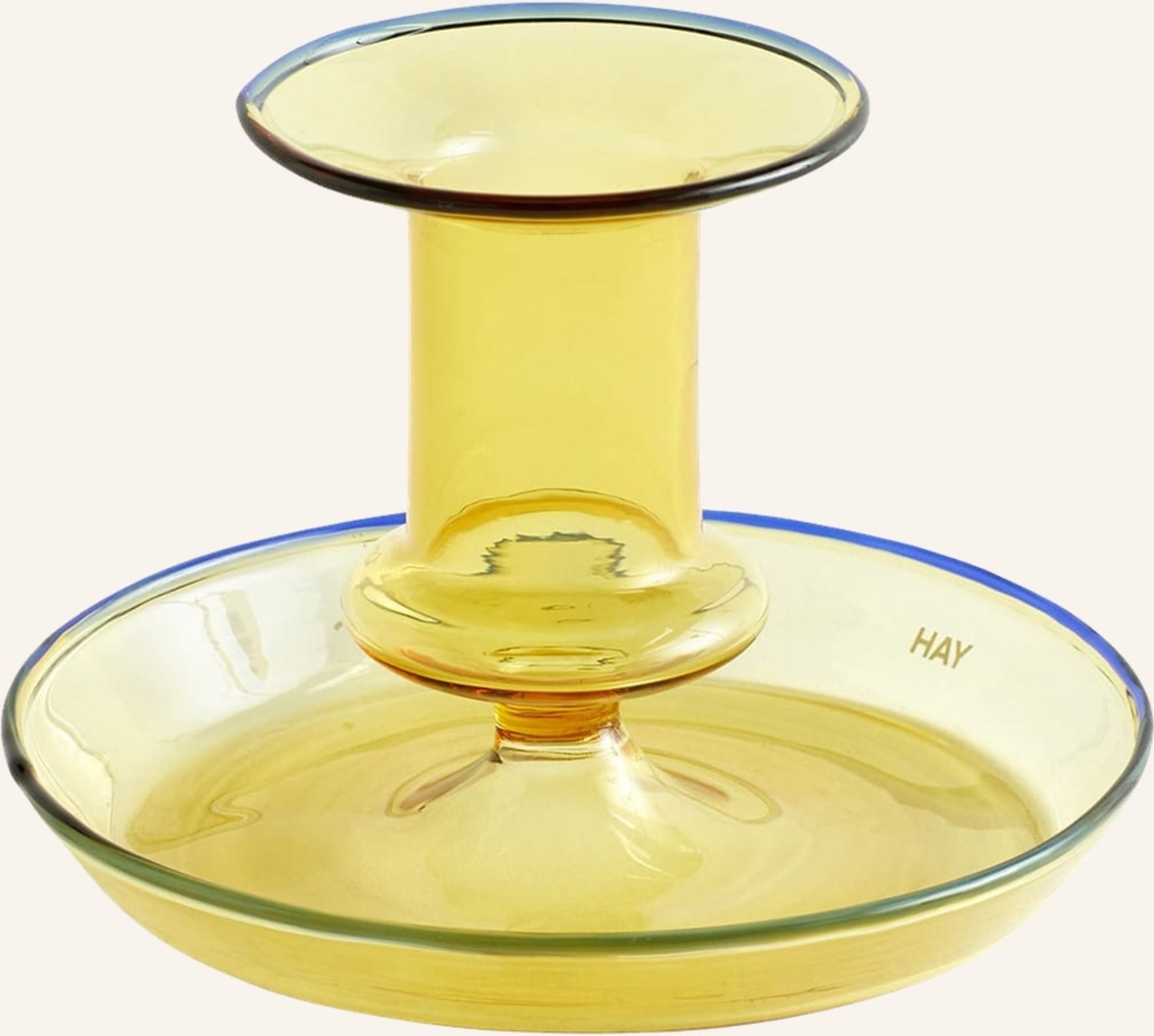 Hay Kerzenhalter Flare gelb