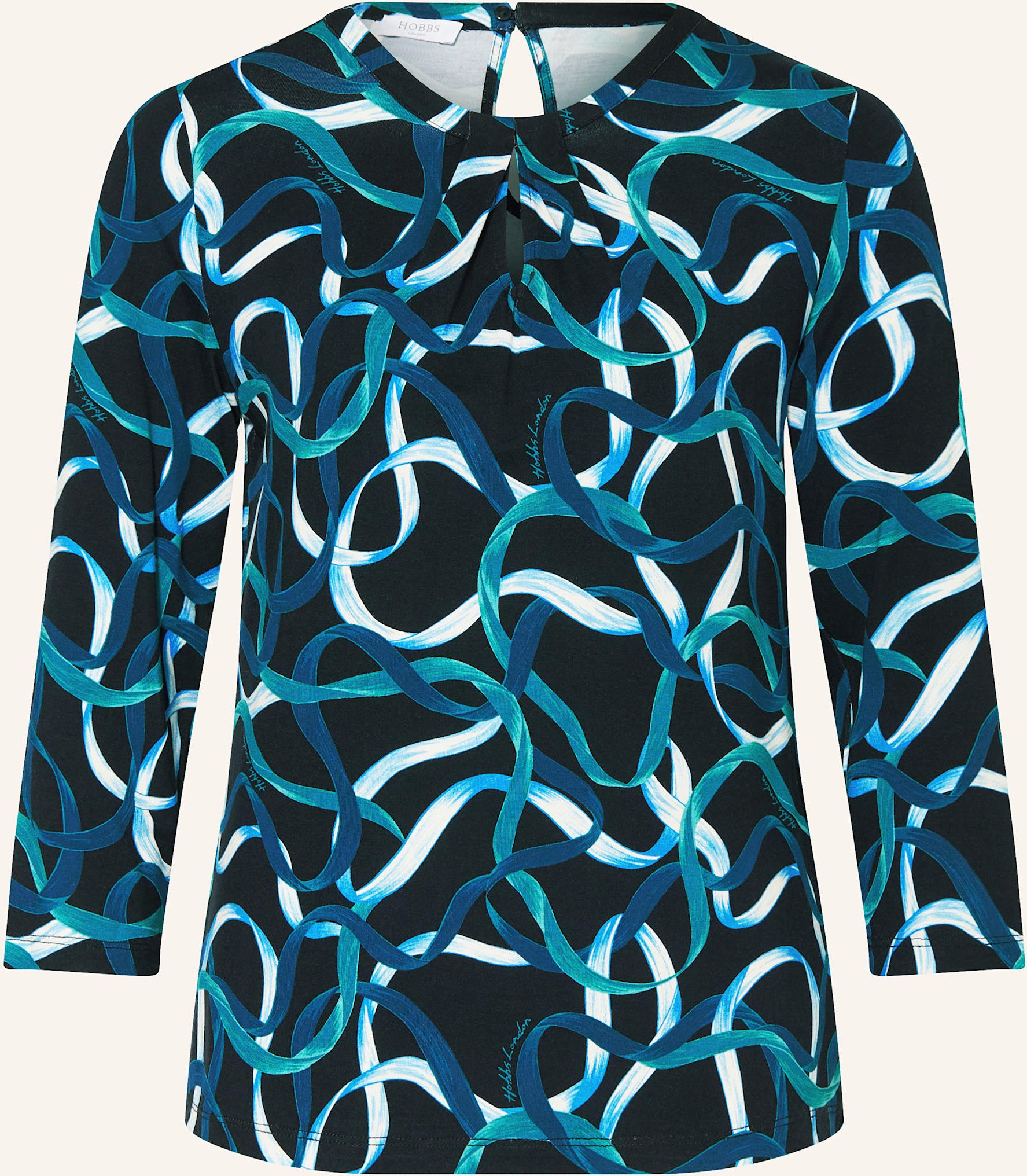 Hobbs Shirt Julia Mit 3/4-Arm blau