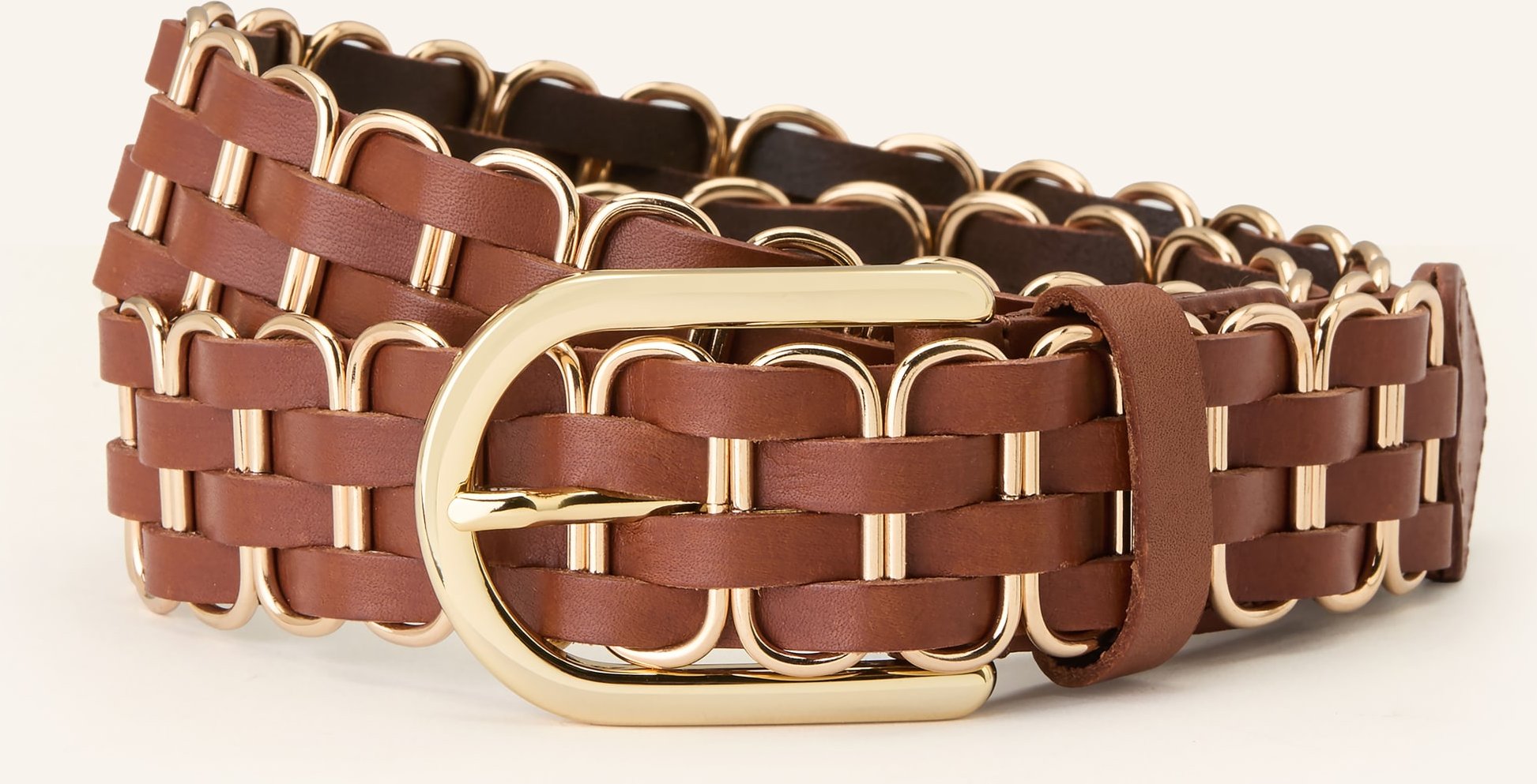 Ba&Sh Flechtgürtel Beck Aus Leder braun