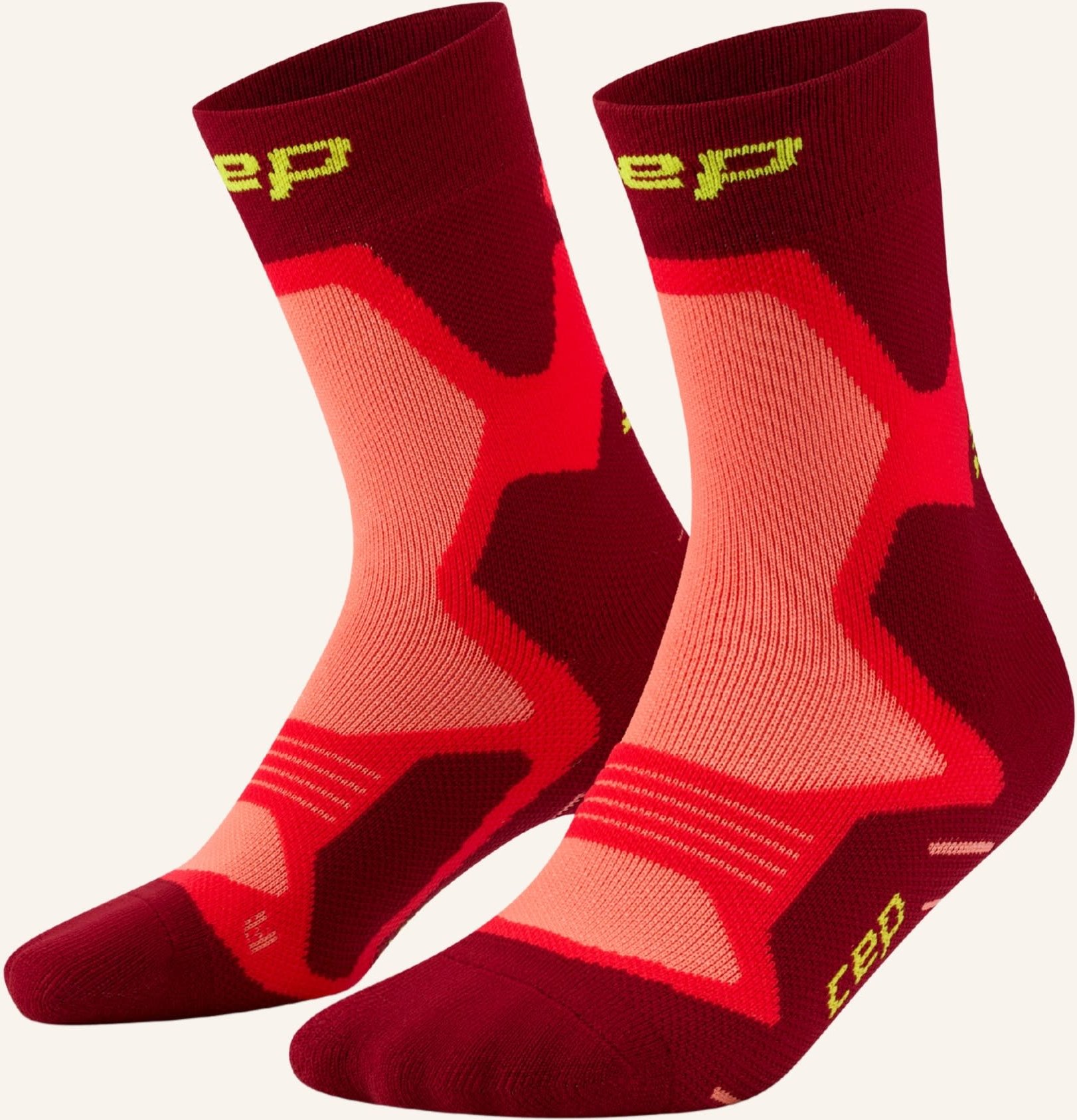 Cep Cep Run Cushion Socks Mid Cut rot