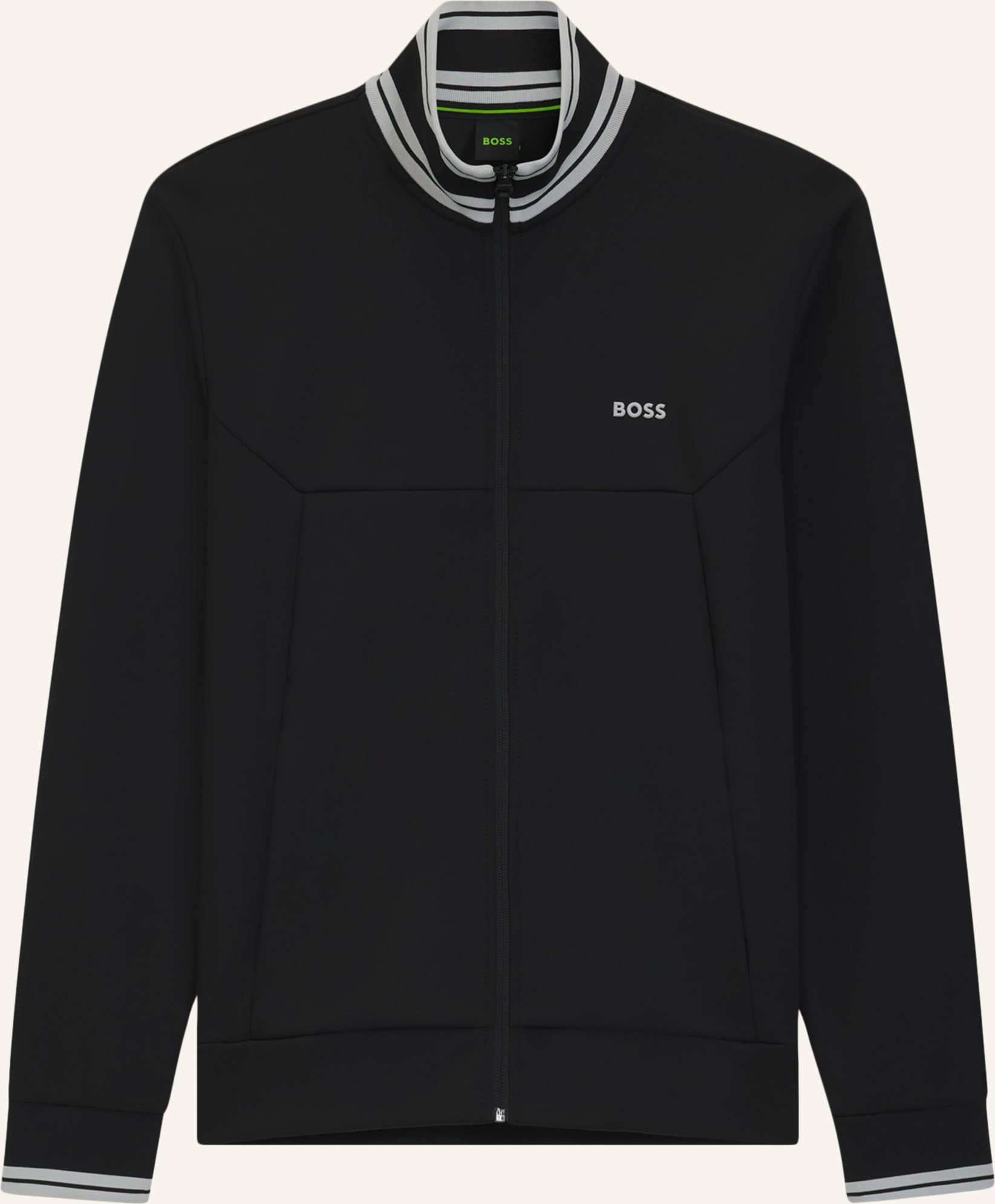 Thumbnail - Boss Sweatshirt Fz Zone Regular Fit schwarz