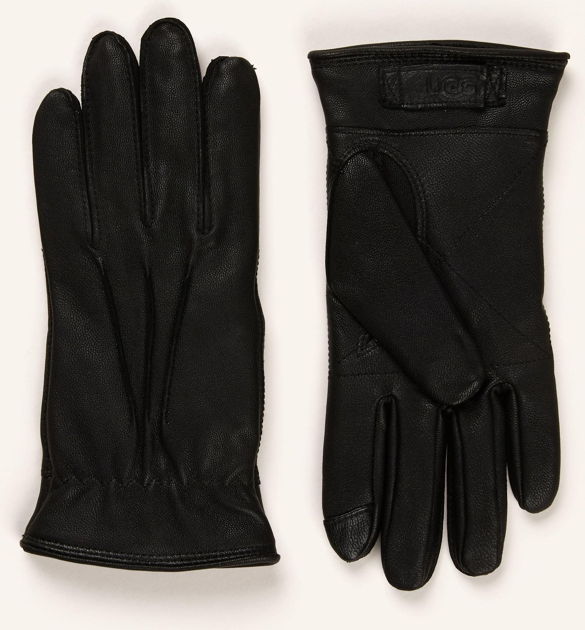 Thumbnail - Ugg Lederhandschuhe 3 Point schwarz