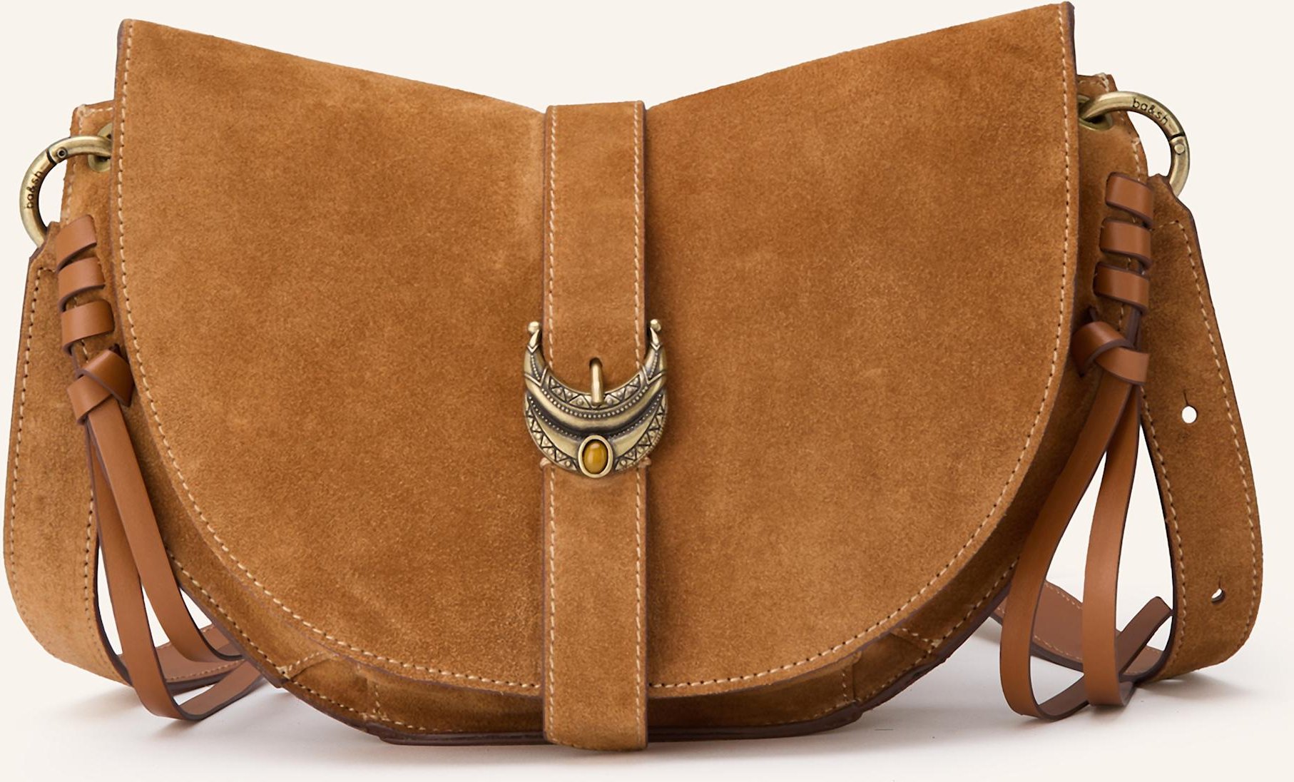 Thumbnail - Ba&Sh Umhängetasche Youyou Saddle Small braun