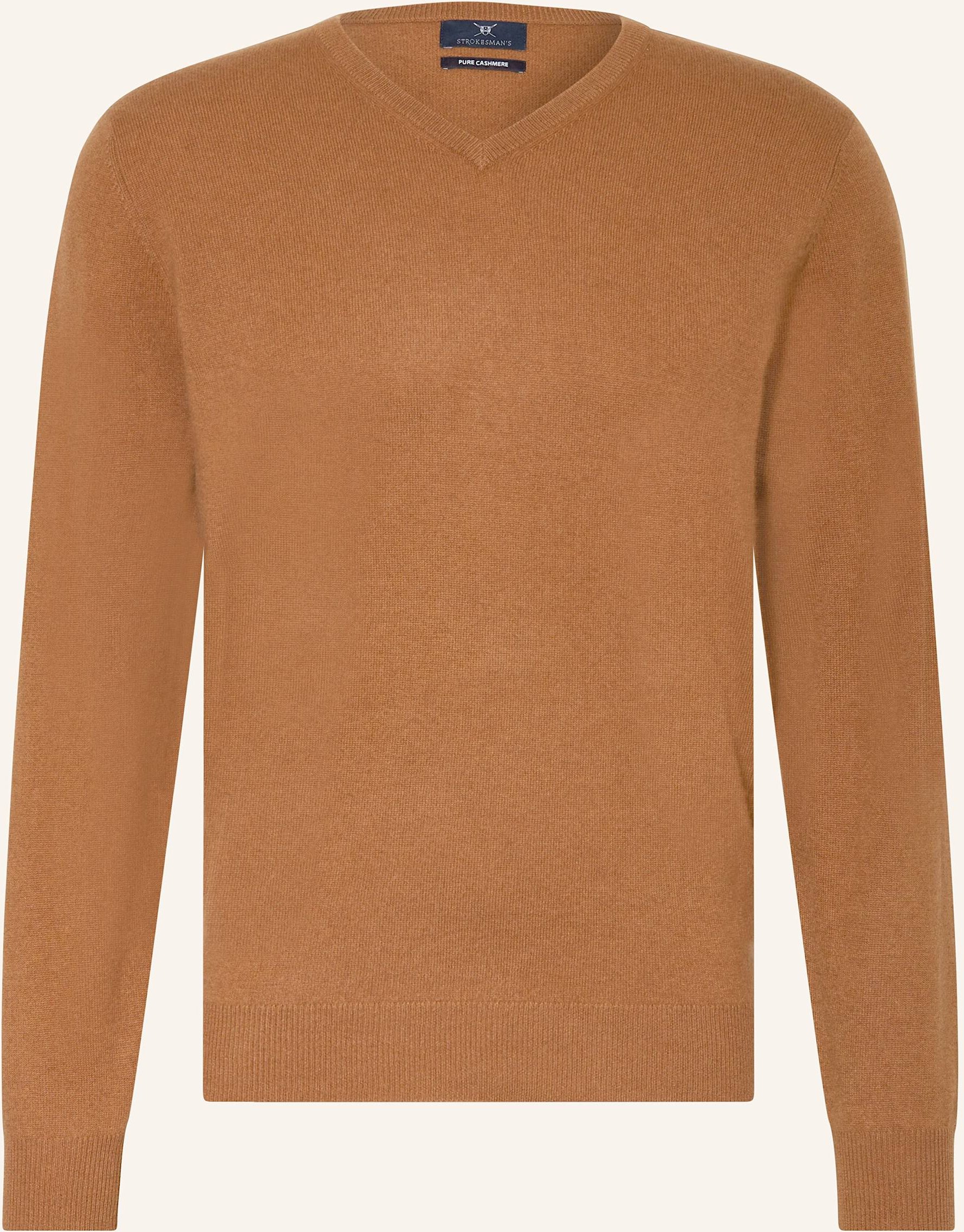 Strokesman's Cashmere-Pullover braun