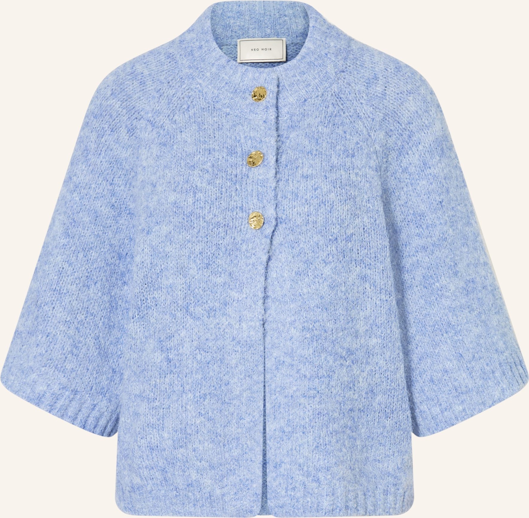 Neo Noir Strickjacke Benuta Mit 3/4-Arm blau