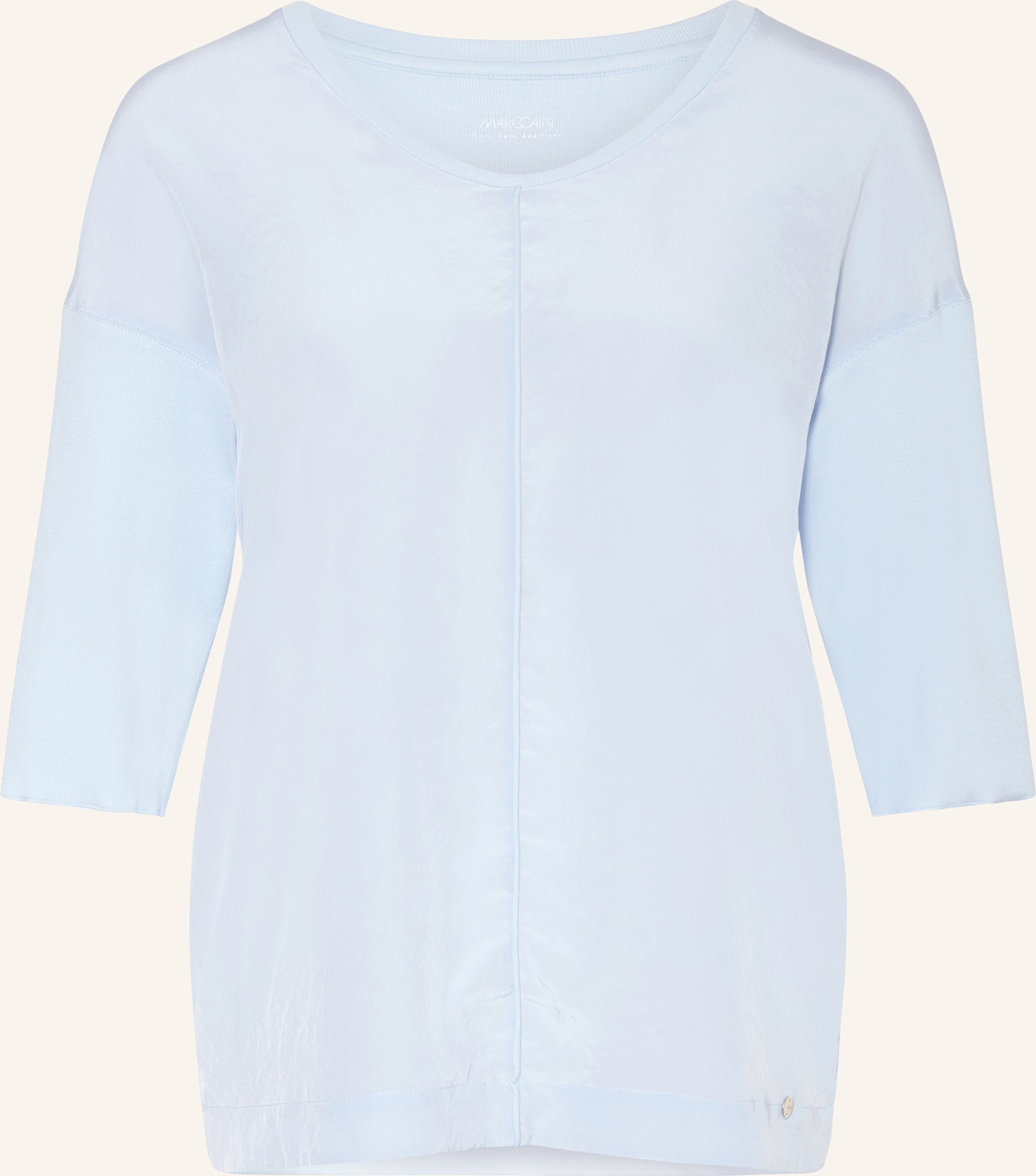 Marc Cain Blusenshirt Im Materialmix blau