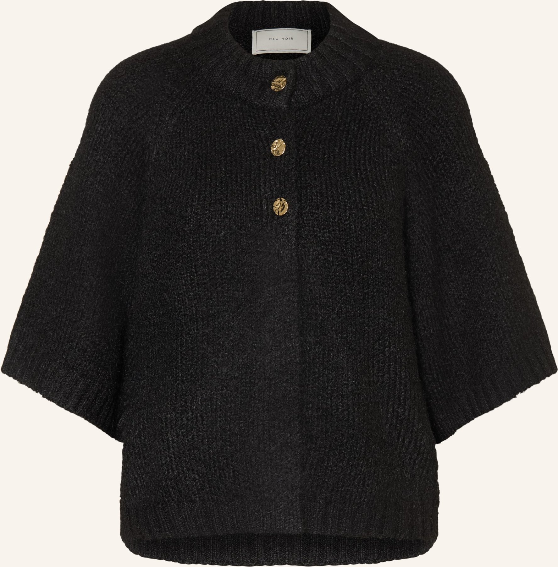 Thumbnail - Neo Noir Strickjacke Benuta Mit 3/4-Arm schwarz