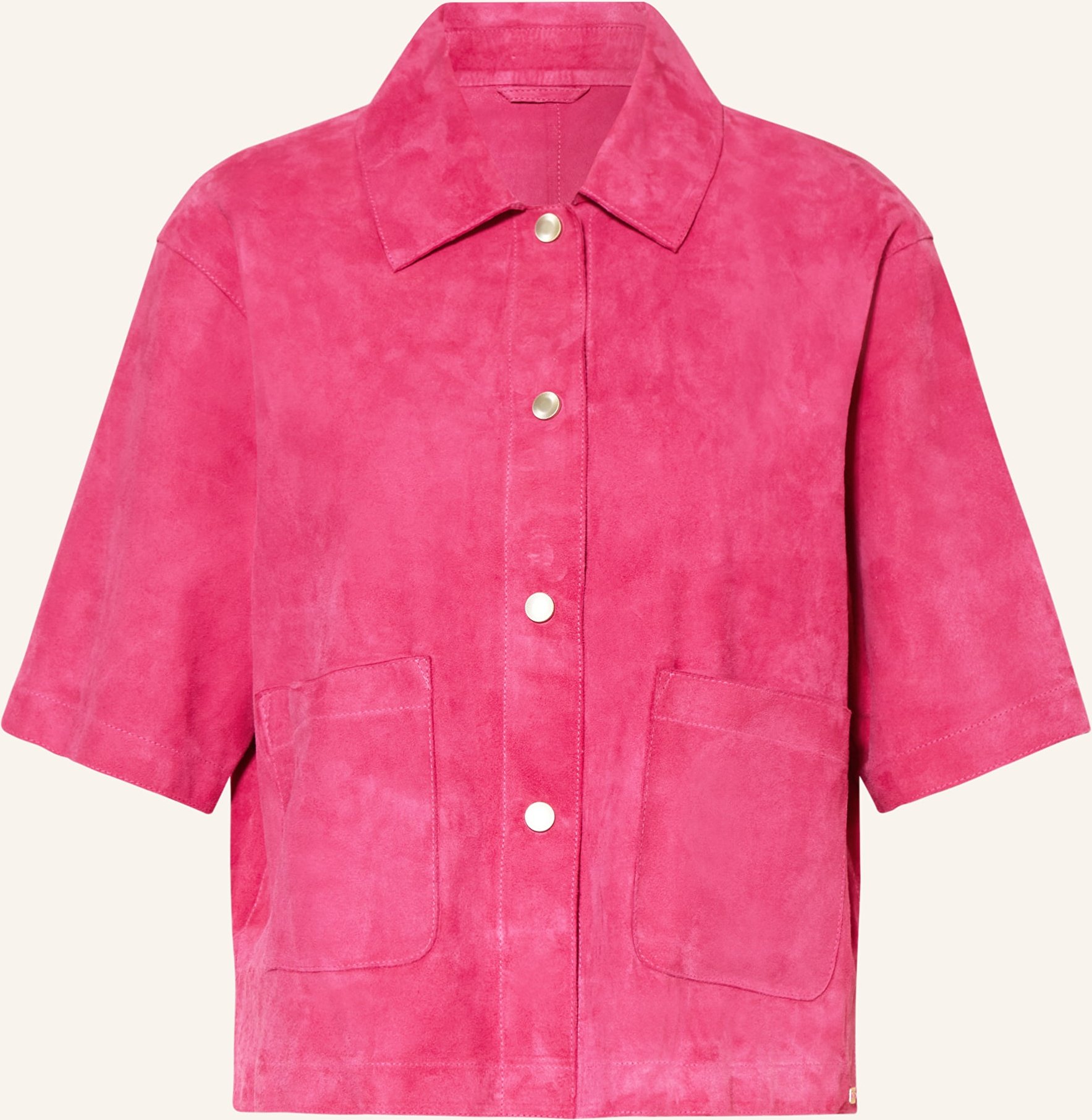 Milestone Leder-Overjacket Msruth pink