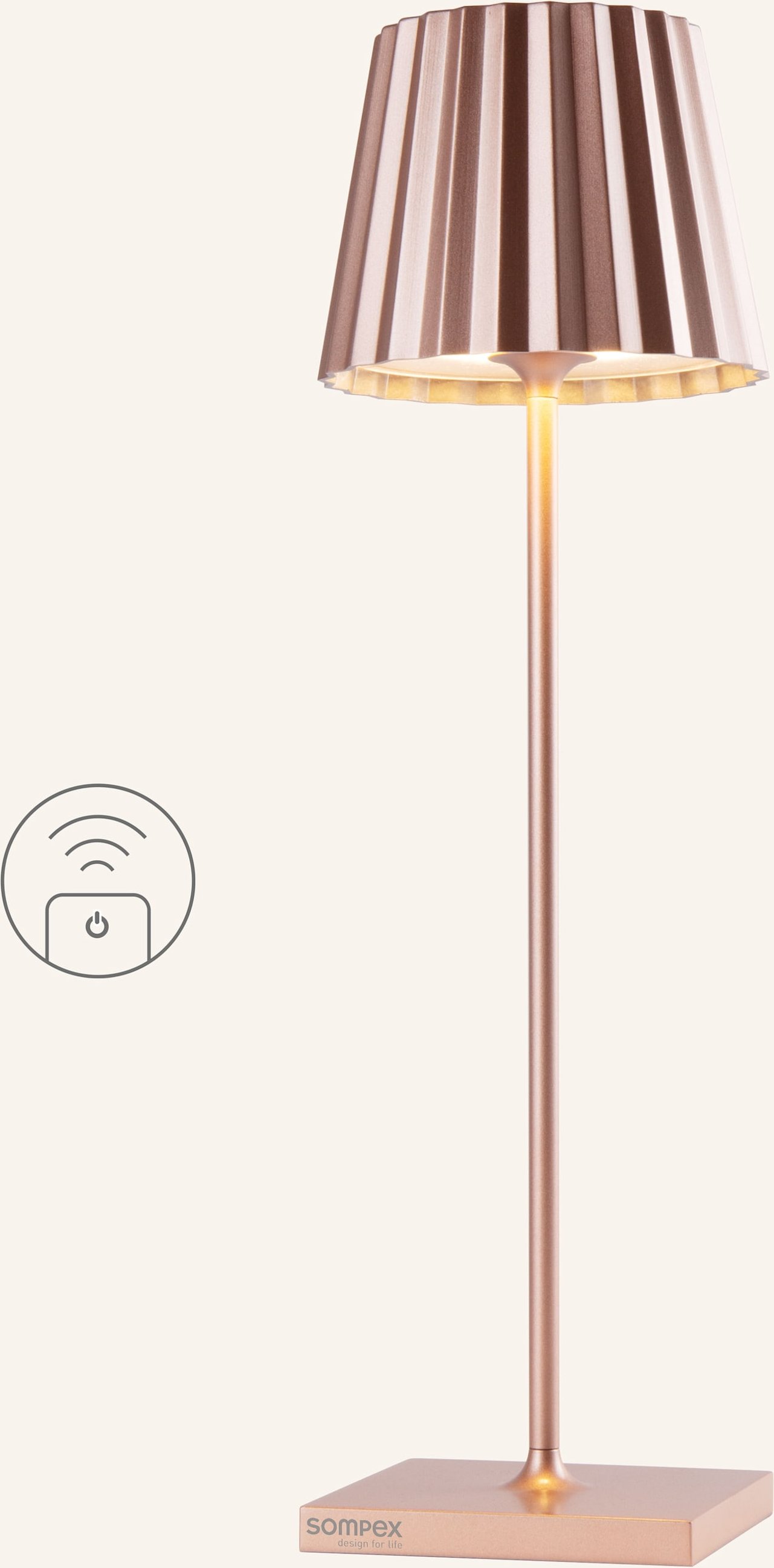 Sompex Leuchte Troll Rc rosegold