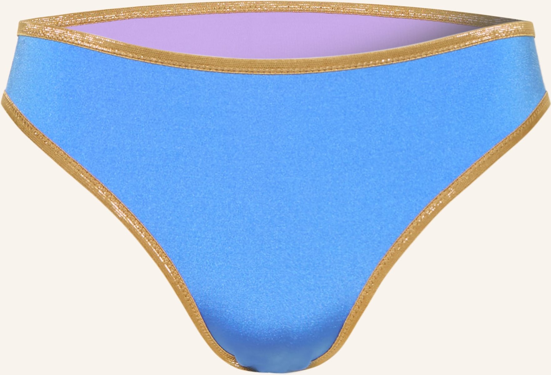 Mymarini Basic-Bikini-Hose Shine Zum Wenden Mit Uv-Schutz 50+ lila