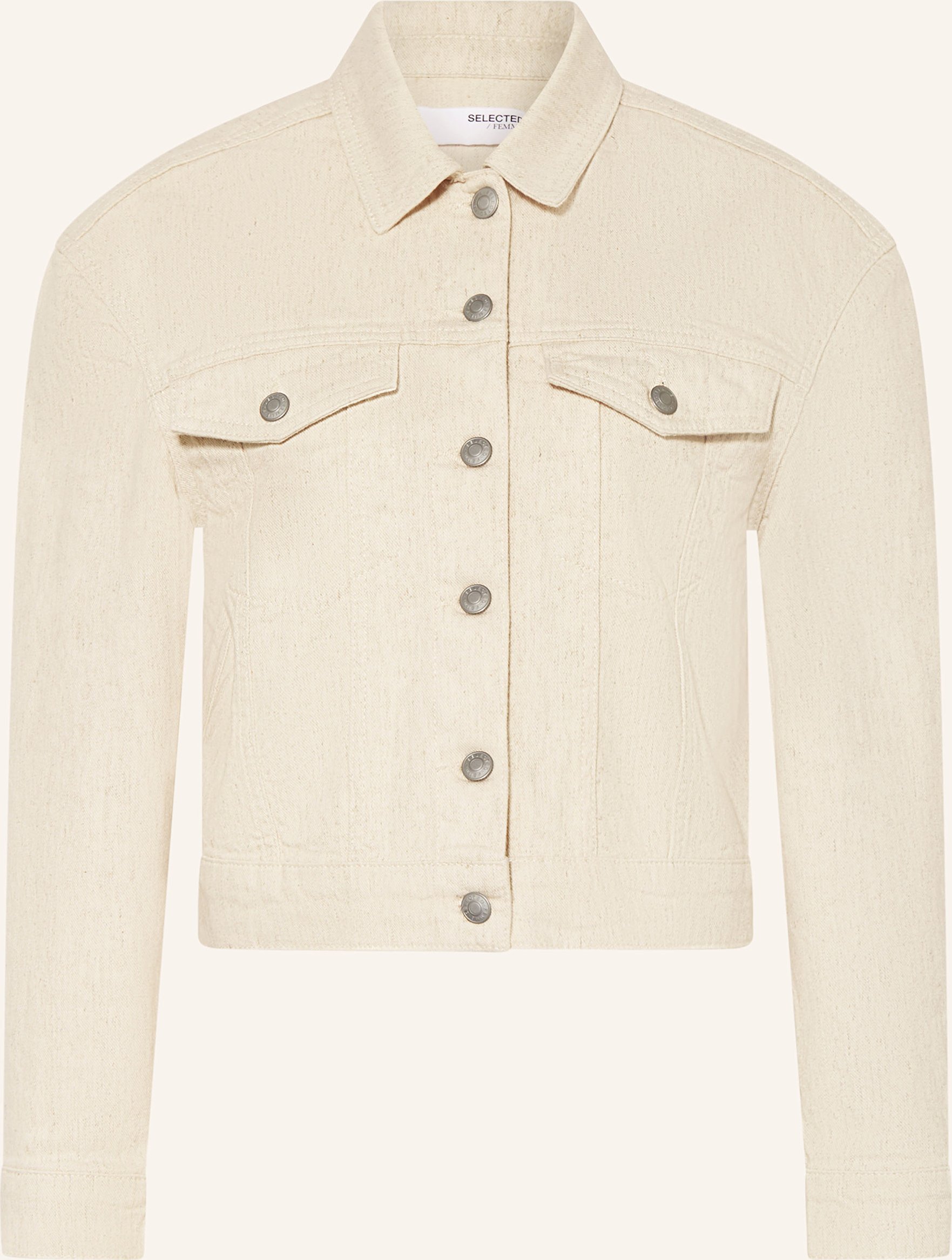 Selected Femme Jeansjacke beige