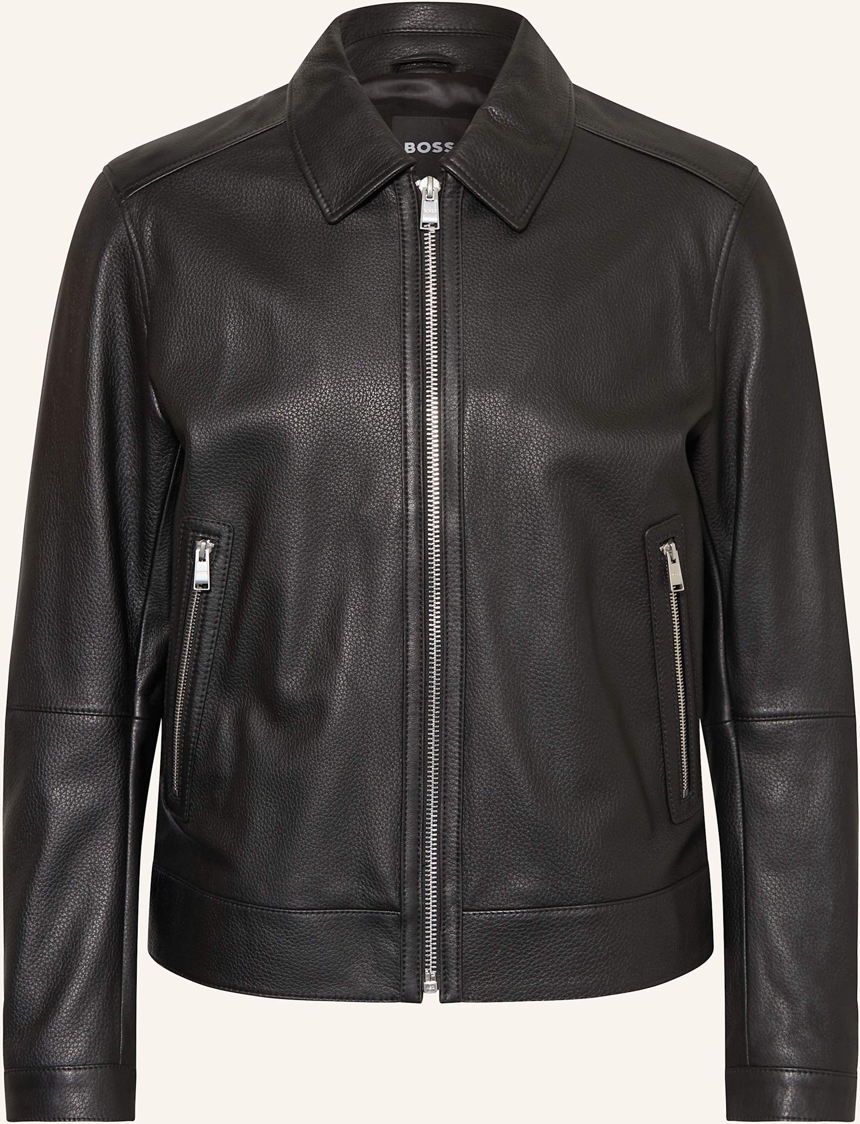 Thumbnail - Boss Lederjacke H-mapson4 Regular Fit schwarz