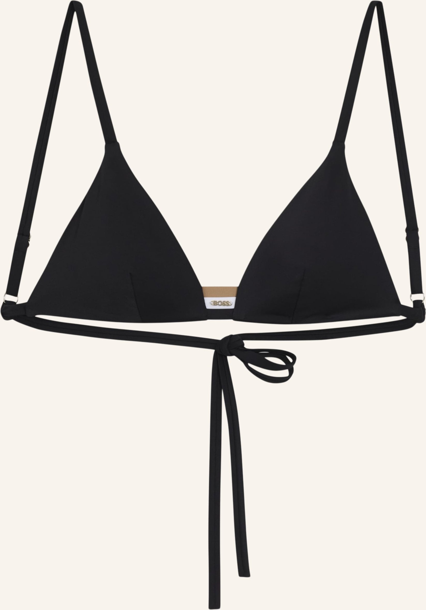Thumbnail - Boss Bikini-Oberteil Iconic Triangle schwarz