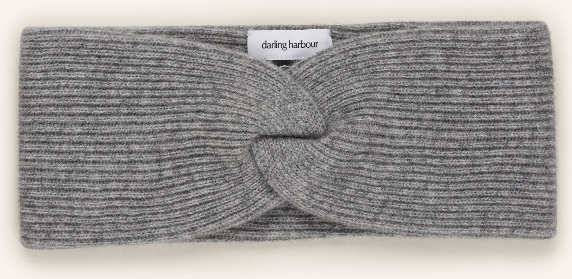 Darling Harbour Stirnband Aus Cashmere grau
