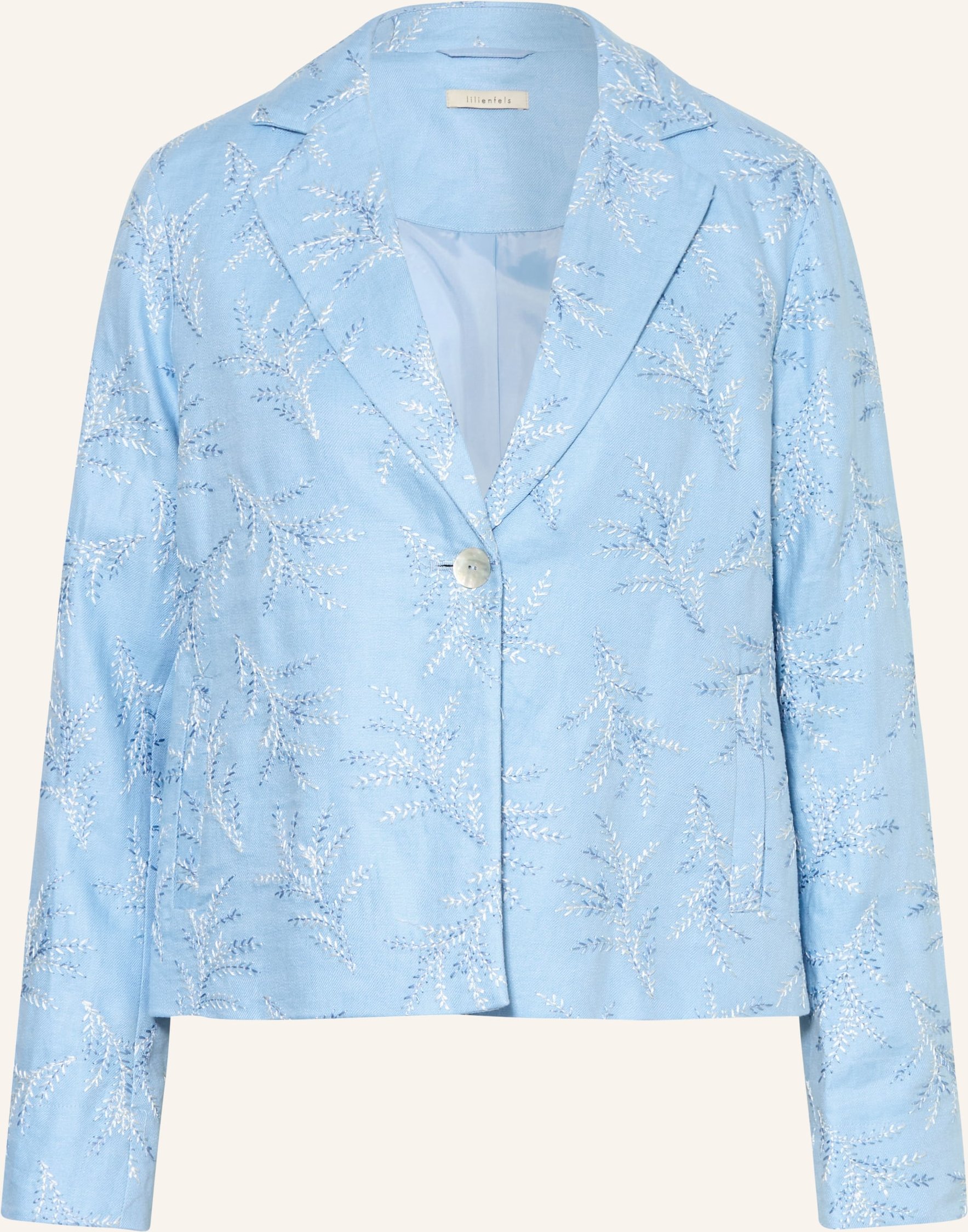Lilienfels Blazer Mit Leinen blau