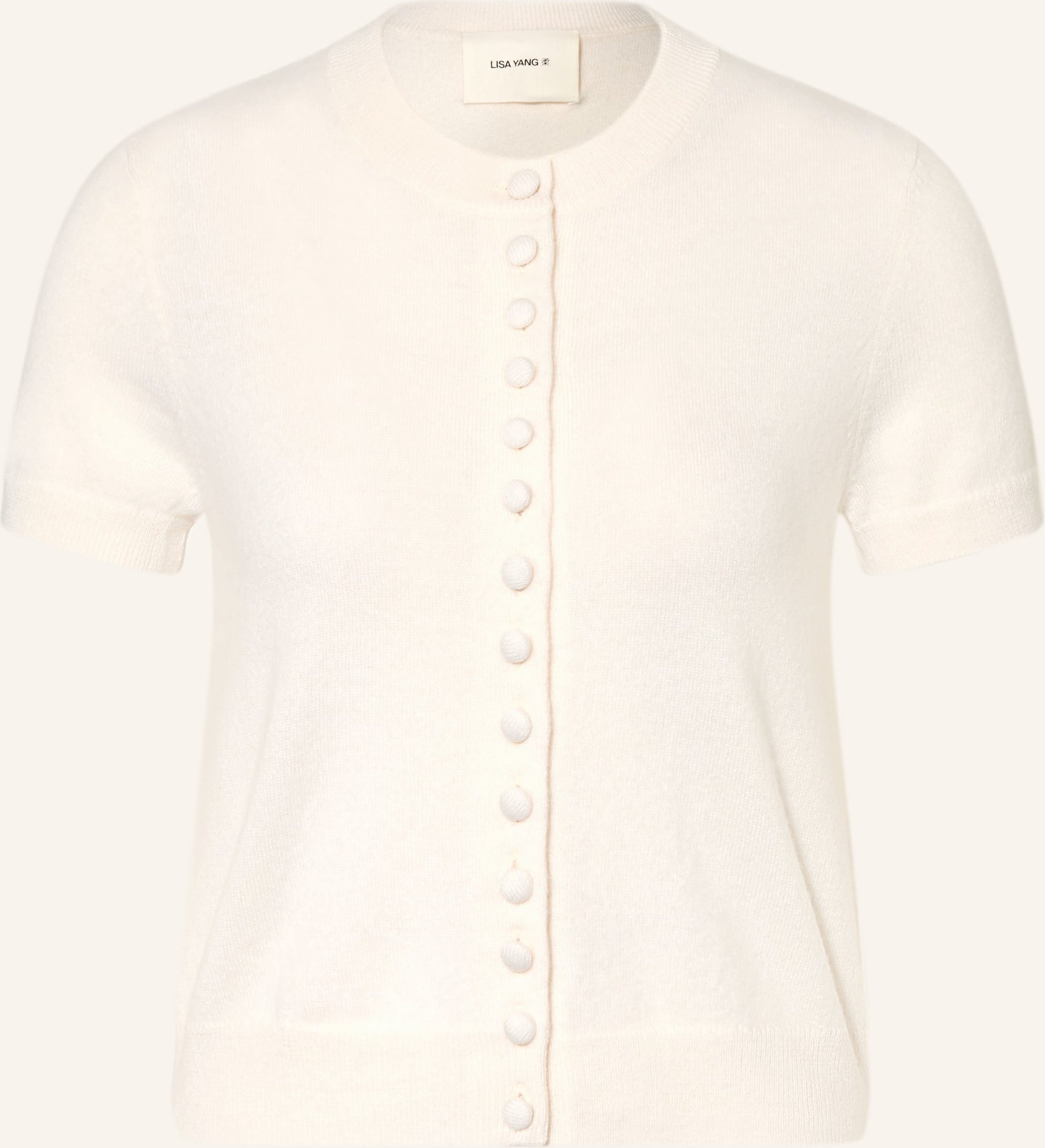 Lisa Yang Strickjacke Aus Cashmere weiss