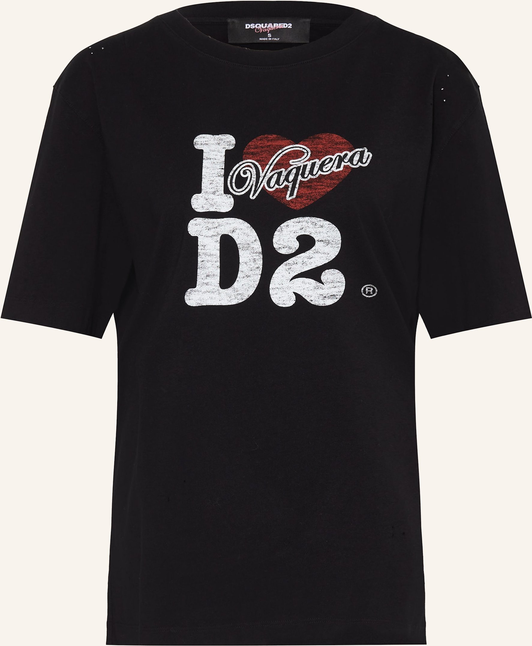 dsquared2 T-Shirt Vaquera schwarz